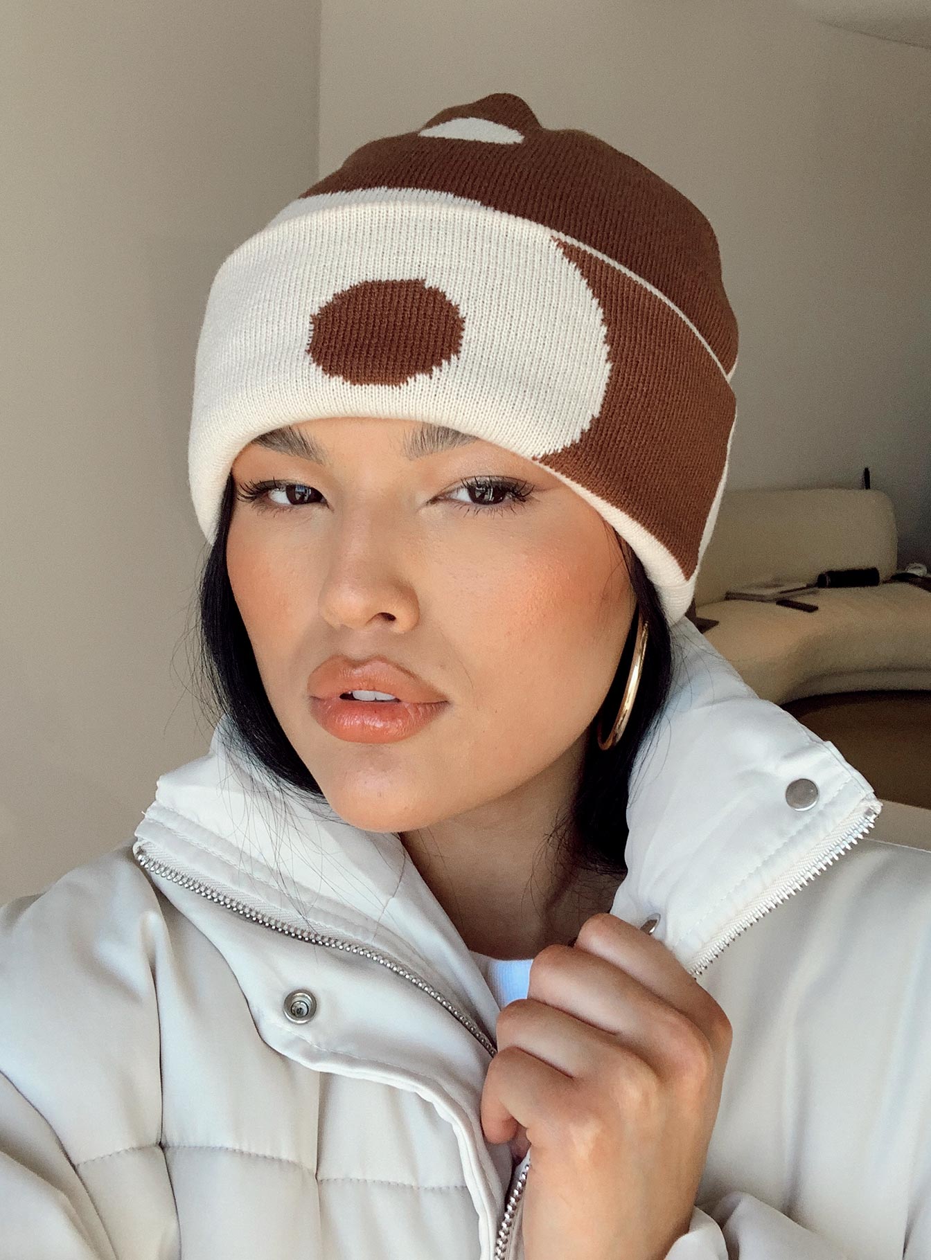 Rise Up Beanie Brown