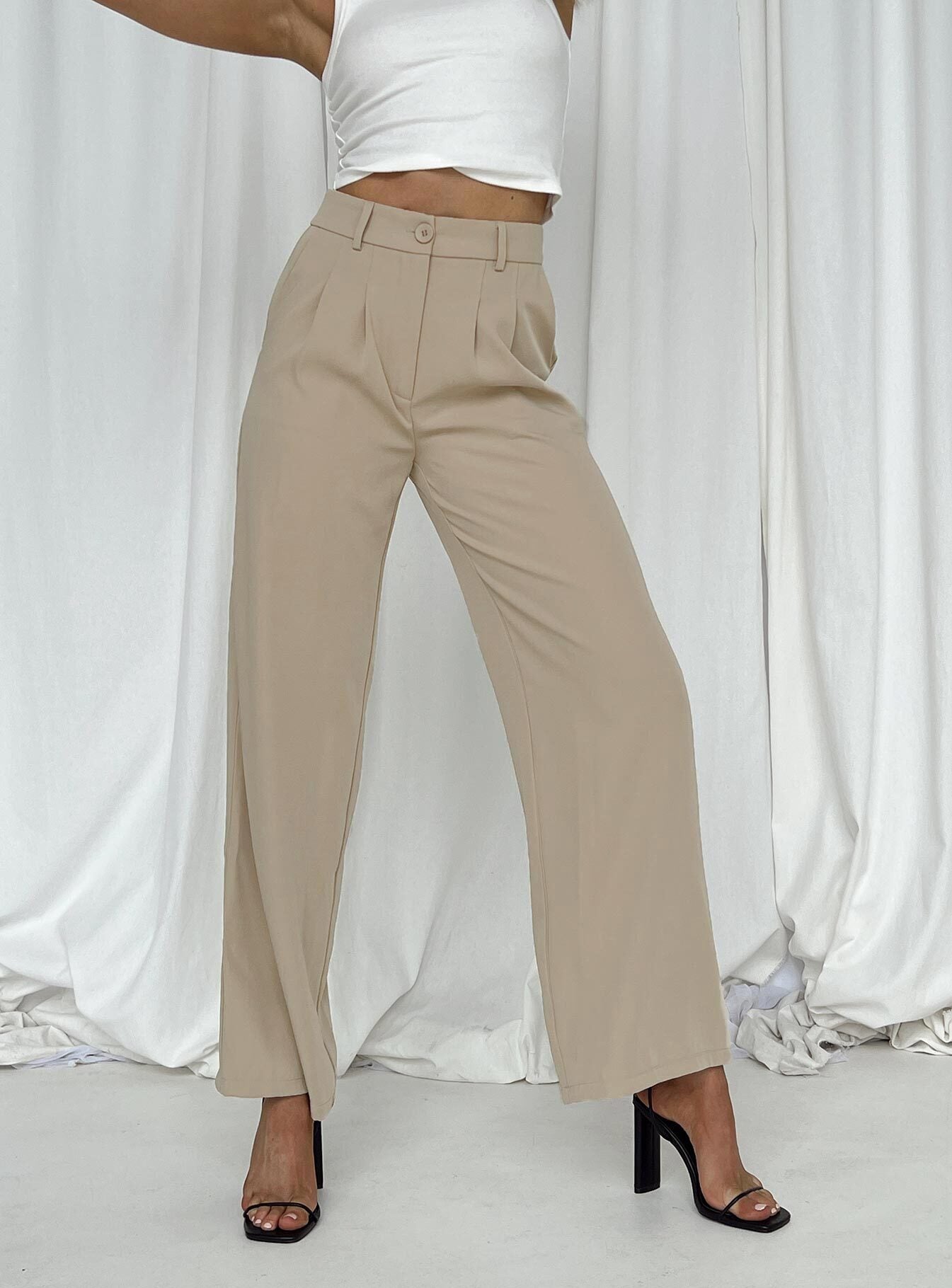 Archer Pants Taupe Eco Tall