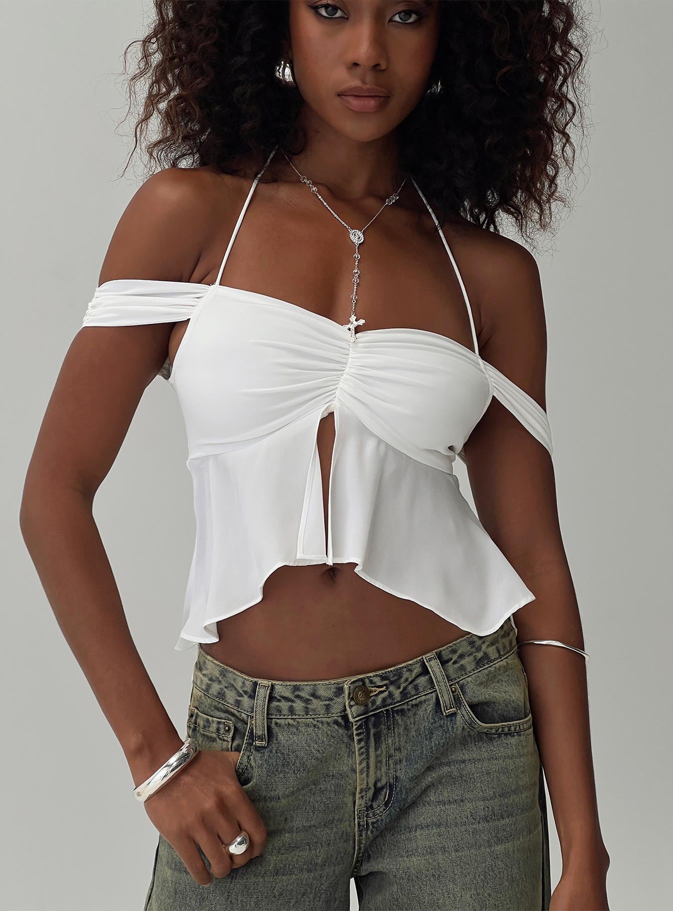 Waylen Top White