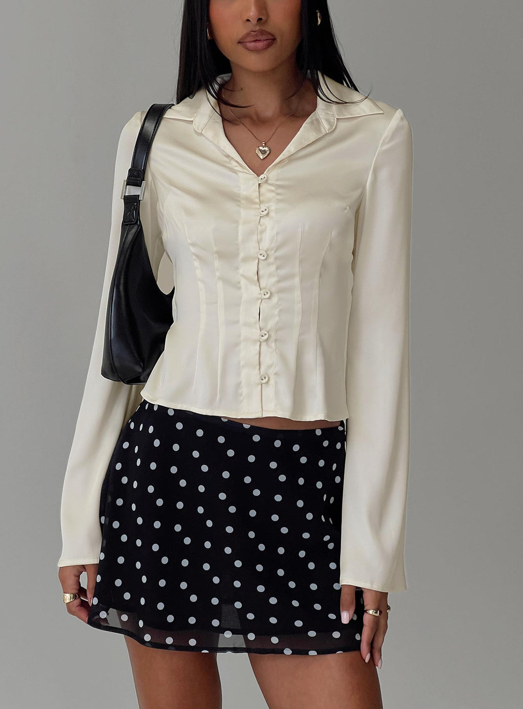 Miravella Long Sleeve Top Cream