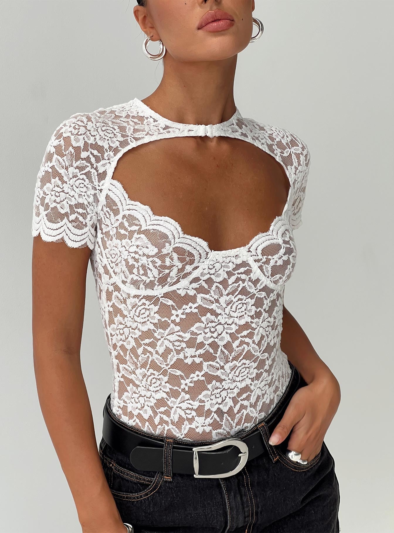 Giallo Bodysuit White