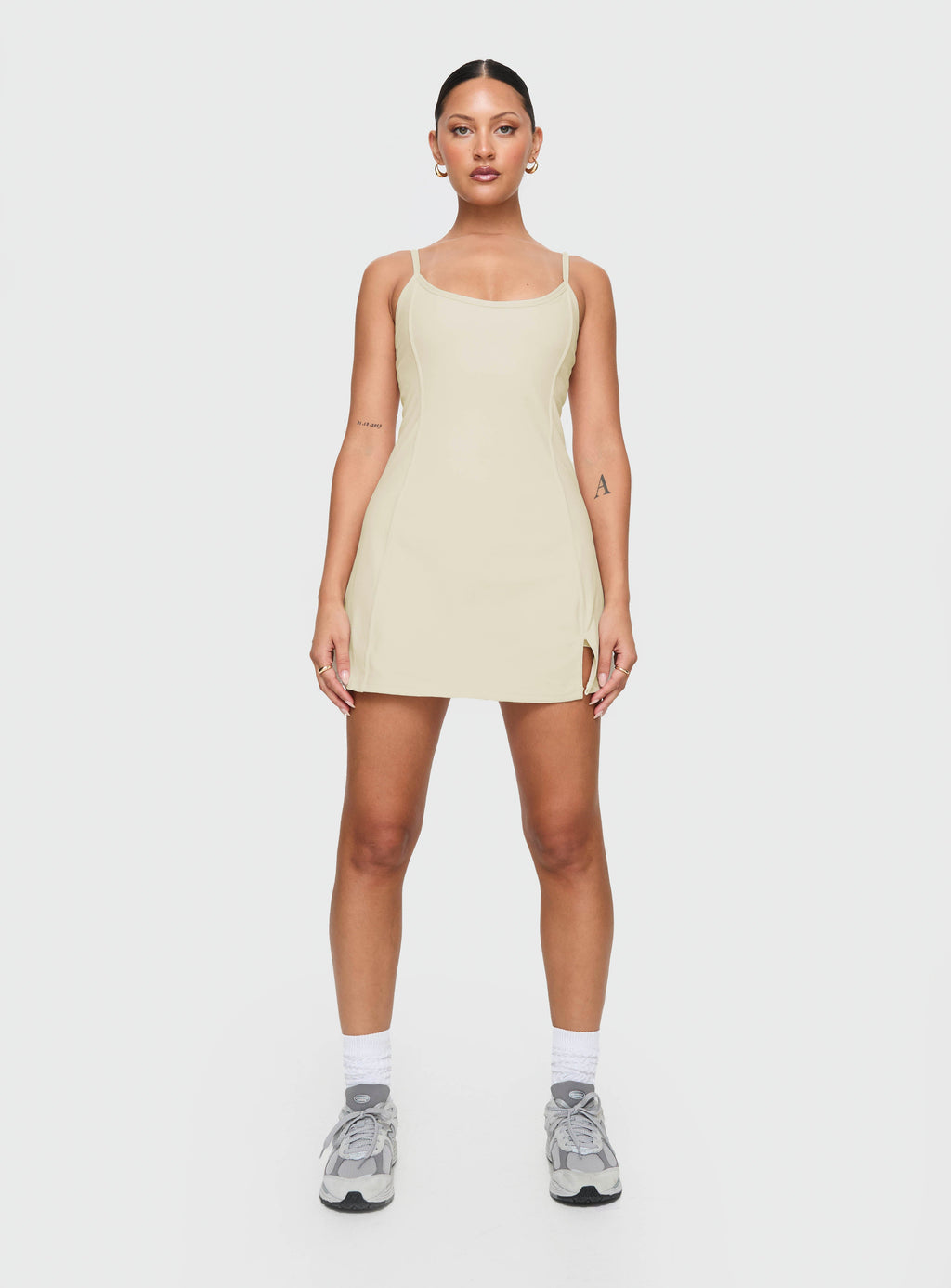 Ambition Activewear Romper Latte
