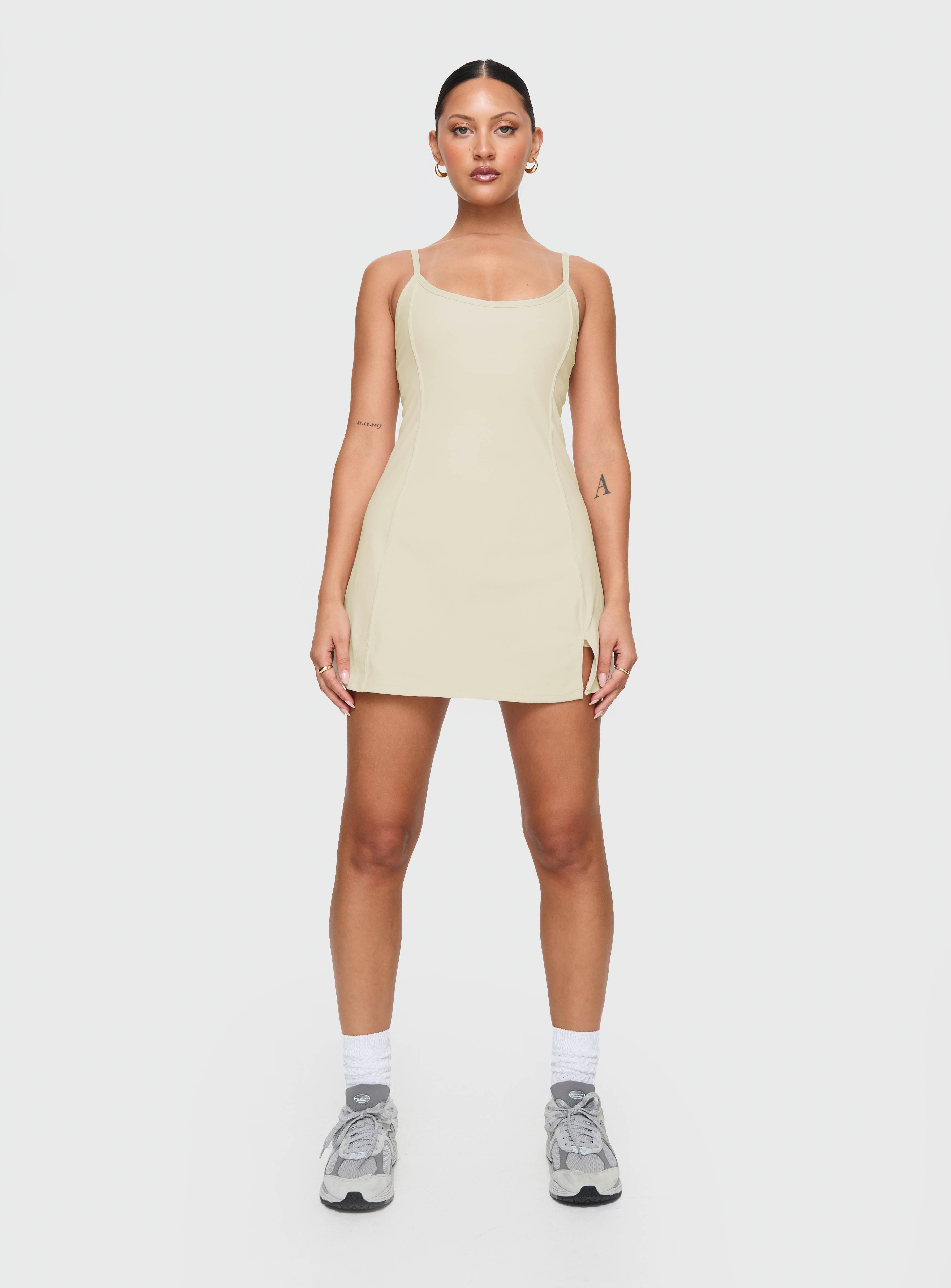Ambition Activewear Romper Latte