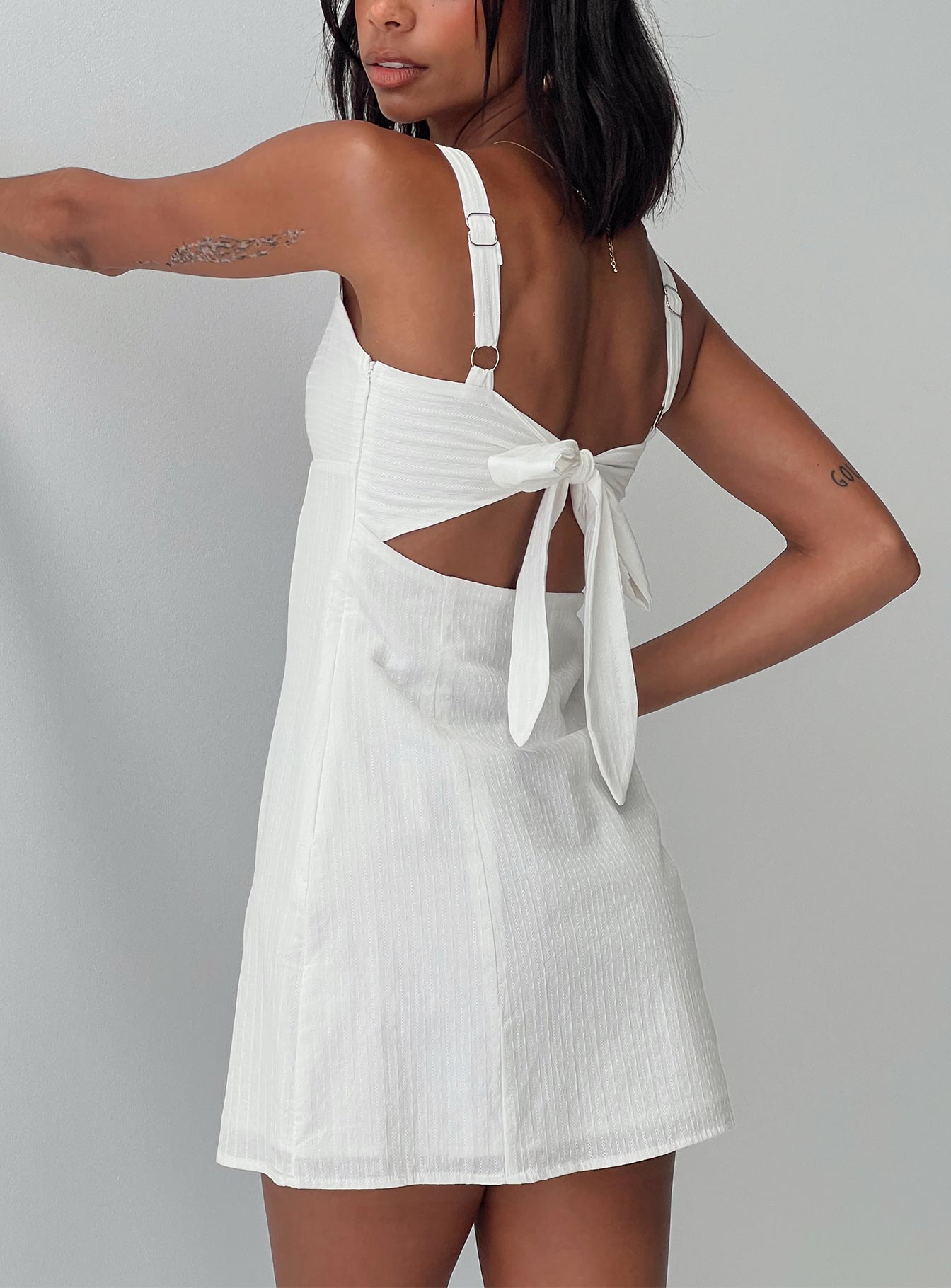 Summer Isles Mini Dress White