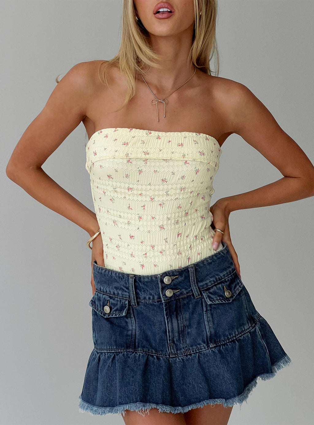 Majorette Strapless Bodysuit Cream