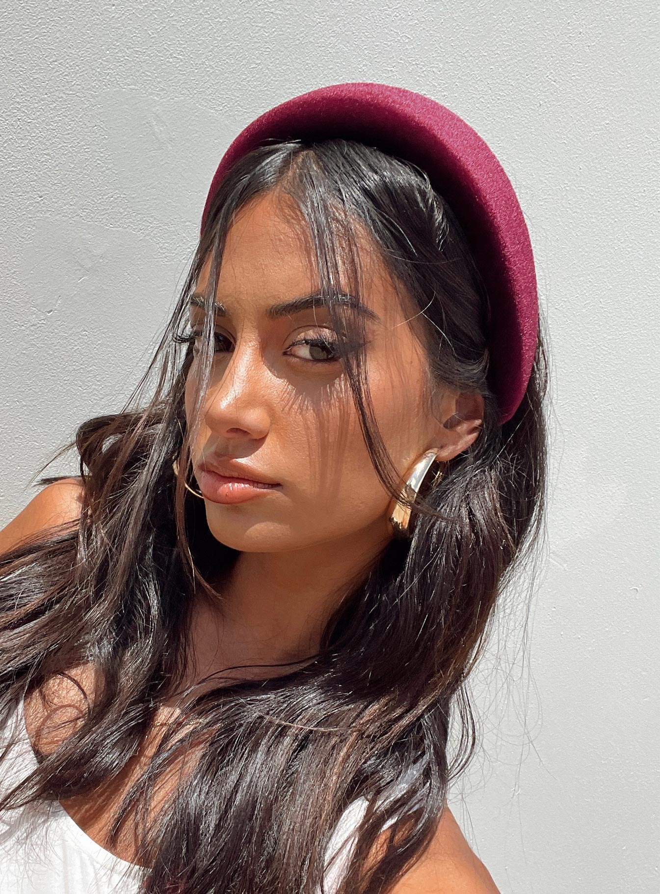 Cotter Headband Burgundy