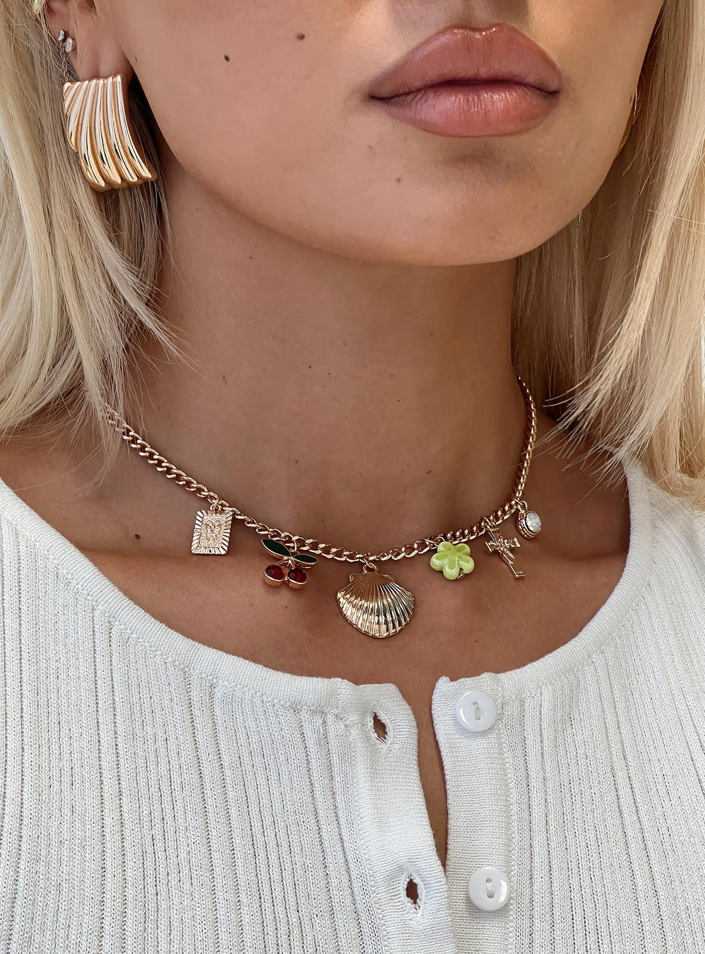 All My Life Charm Necklace Gold