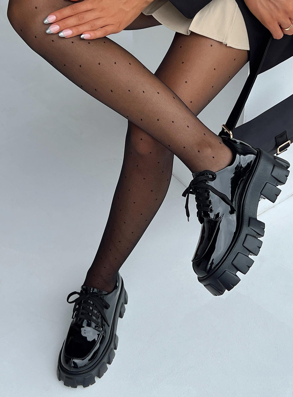 Mia Shoes Black Patent