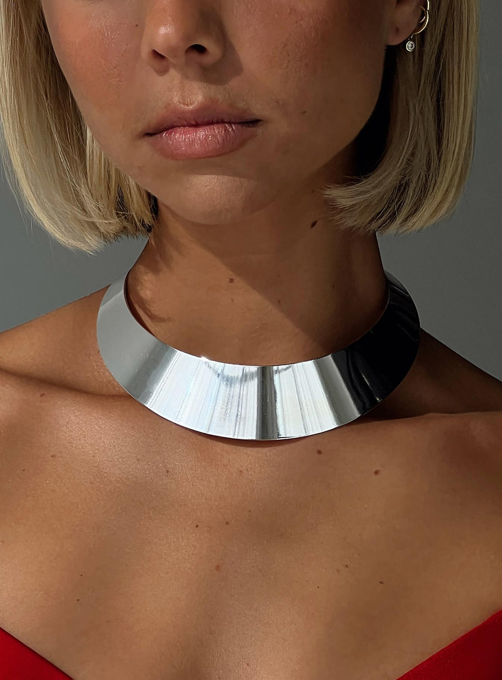 Karta Neck Cuff Silver