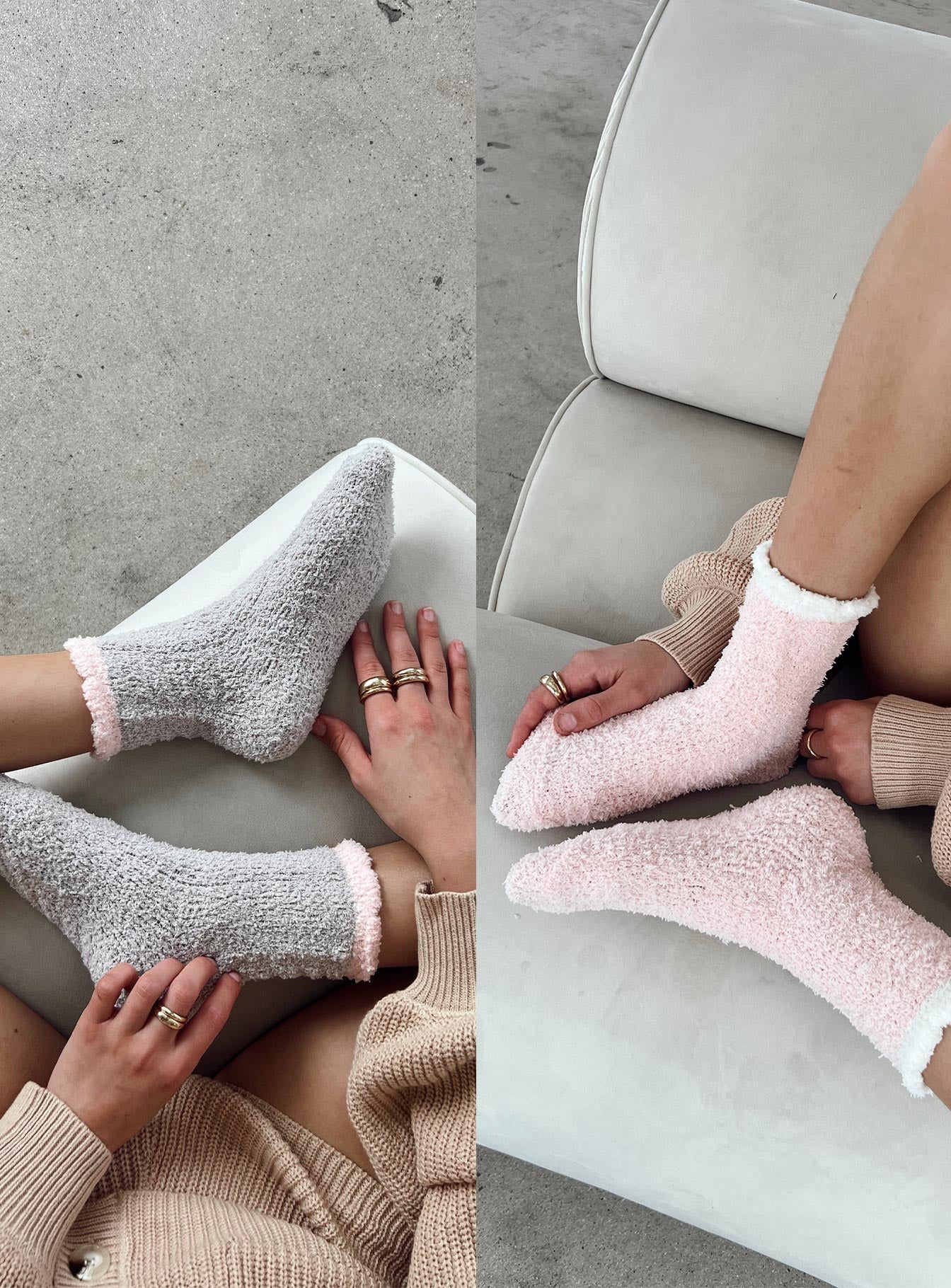 Hayes Sock Pack Pink / Grey