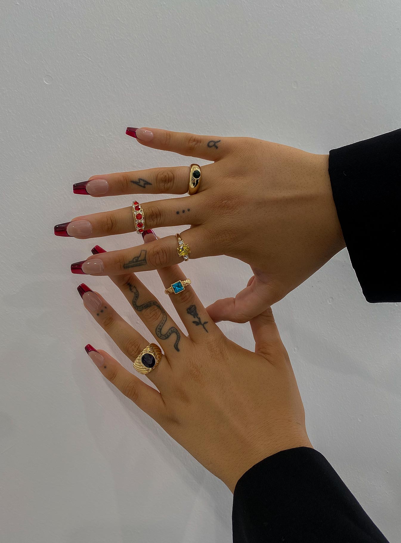 Saint Clair Ring Pack Gold / Multi