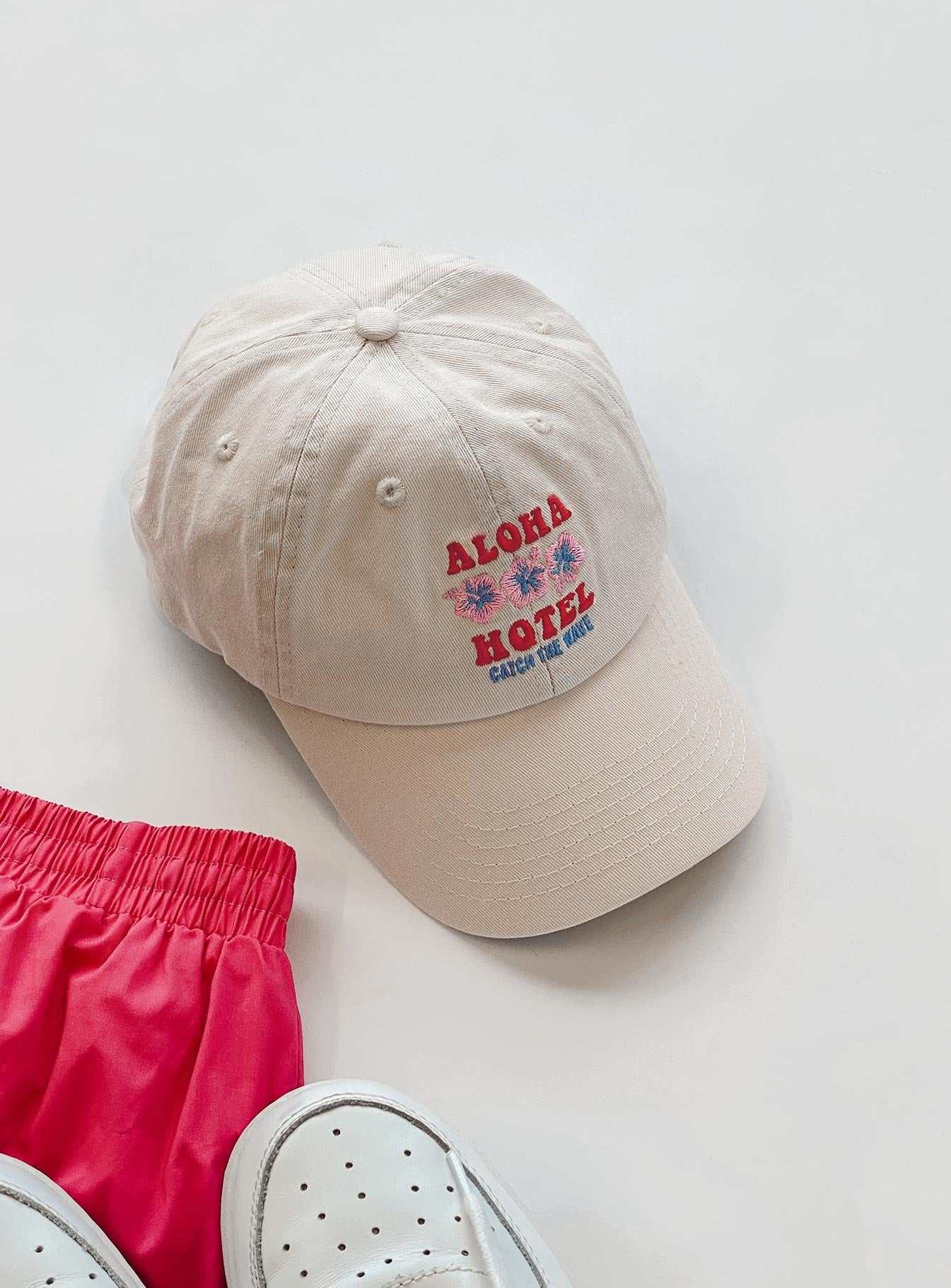 Aloha Hotel Dad Cap Cream