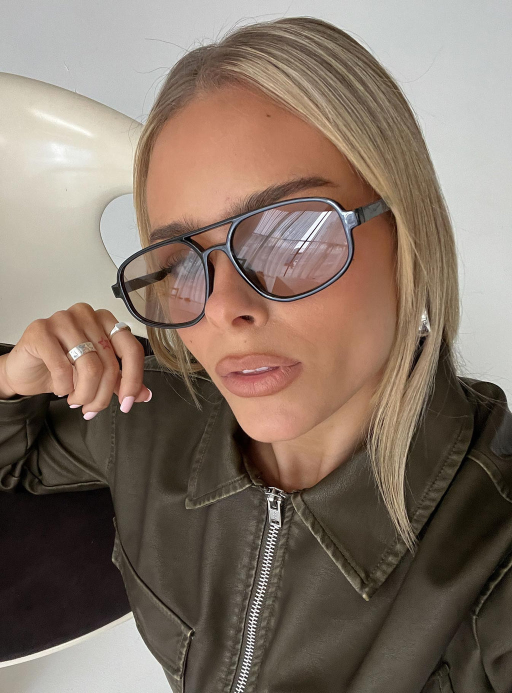 Kalyssia Sunglasses Black / Orange