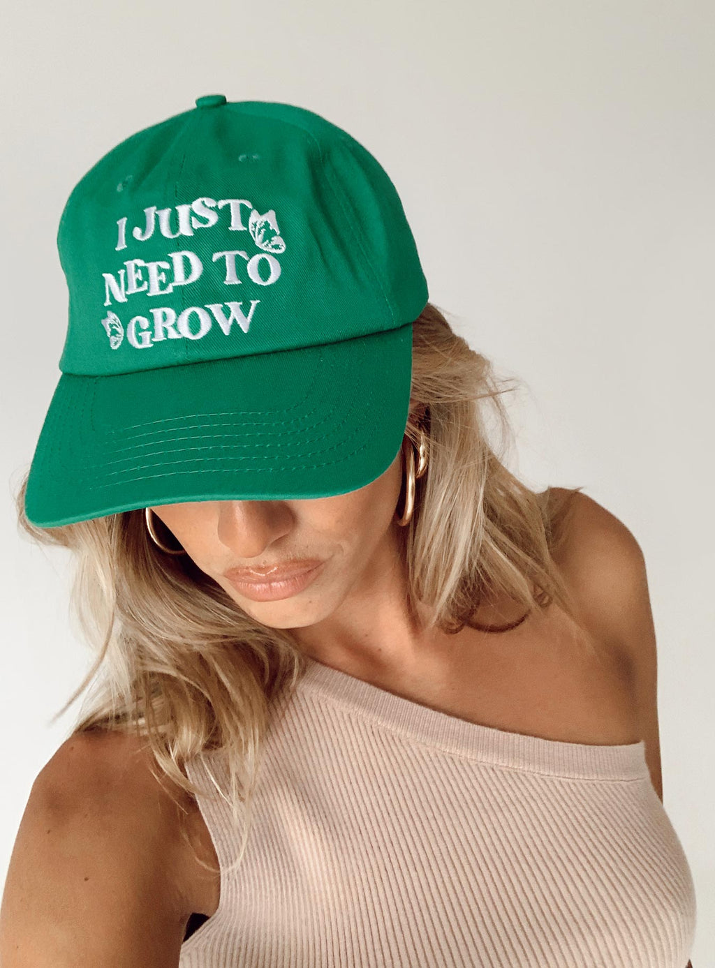 Need To Grow Dad Cap Green