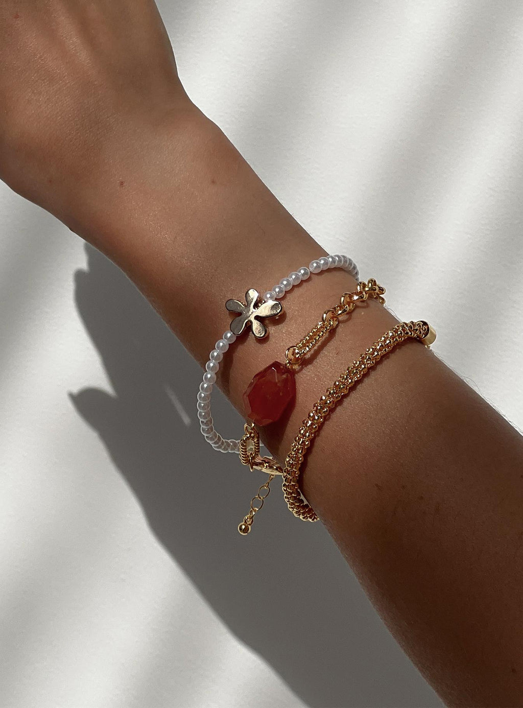 Bleeker Flower Bracelet Pack Gold