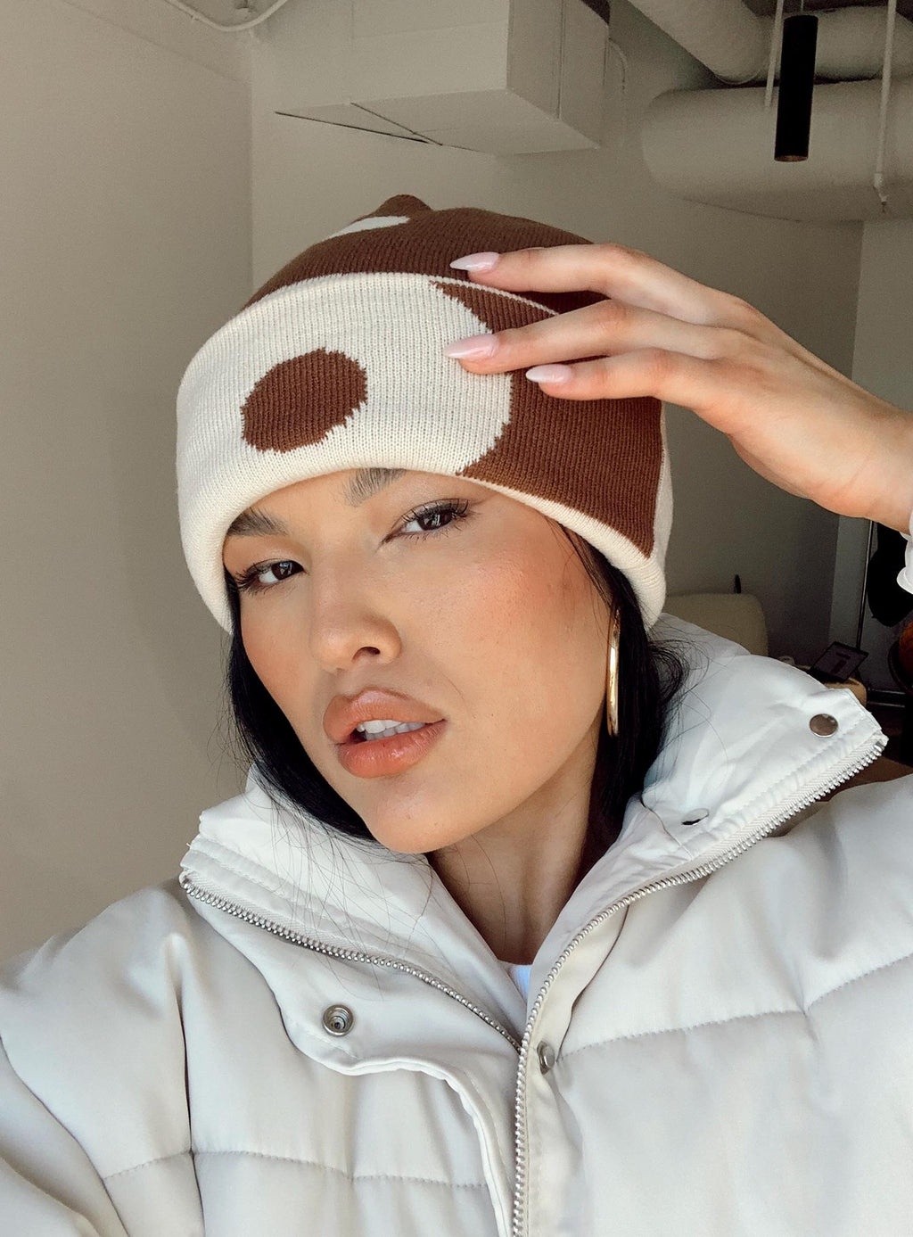 Rise Up Beanie Brown