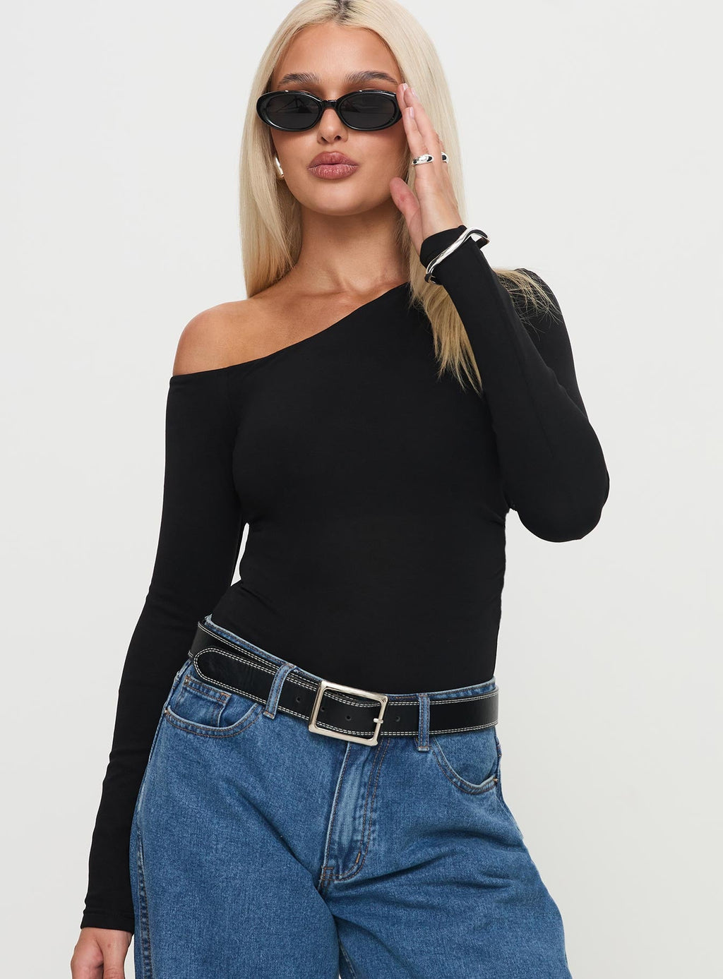 Miyako Long Sleeve Bodysuit Black