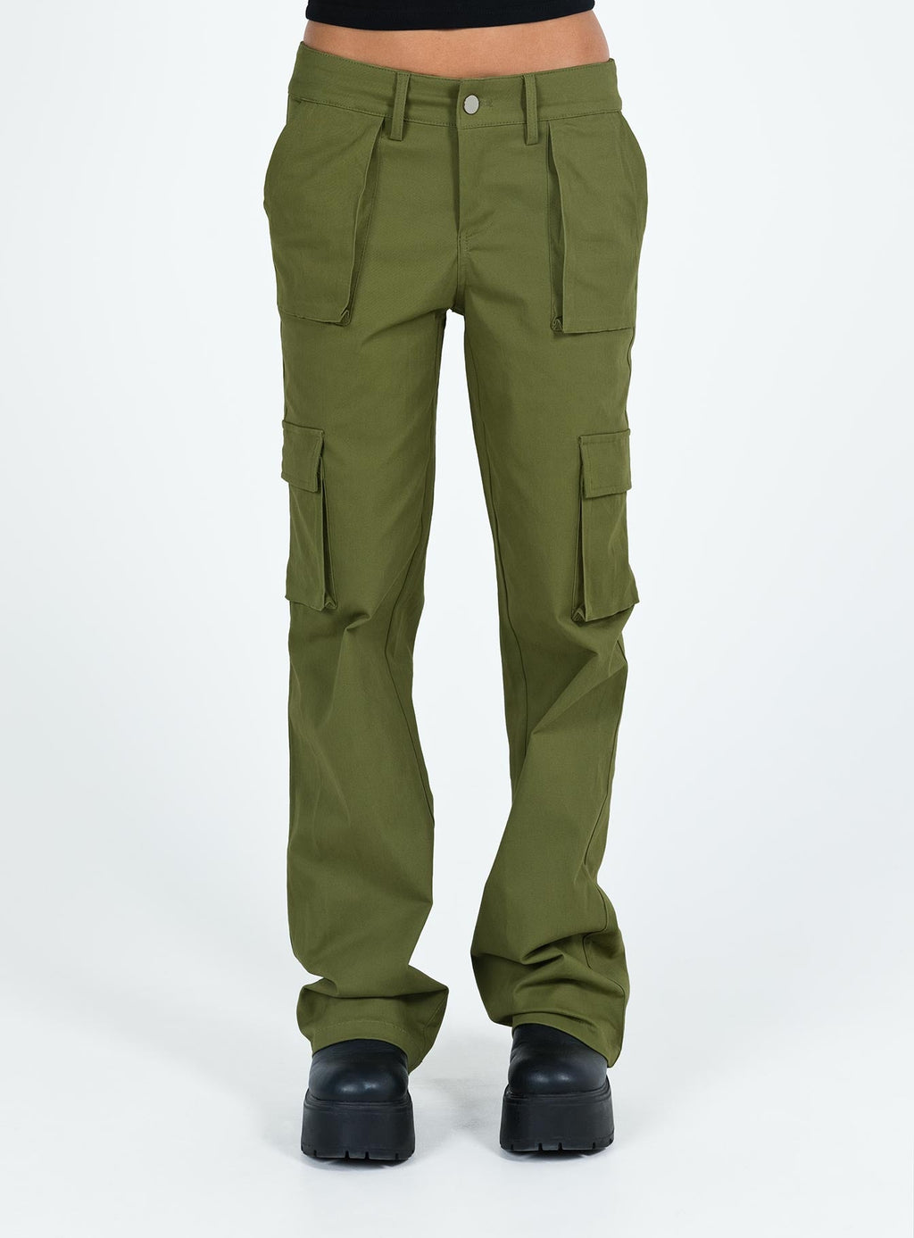 Mawson Bootleg Cargo Pant Green