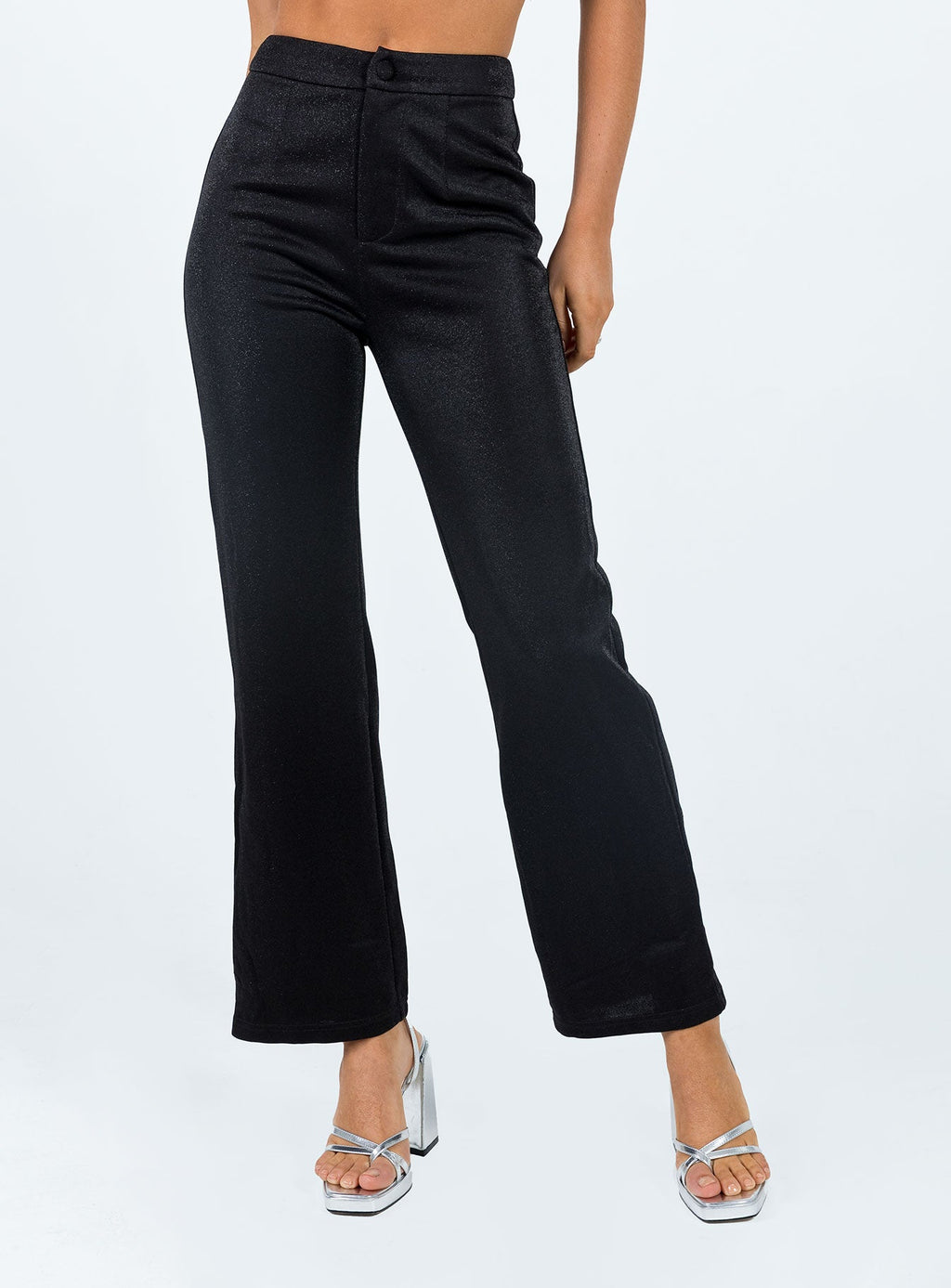 Croft Pants Black Glitter