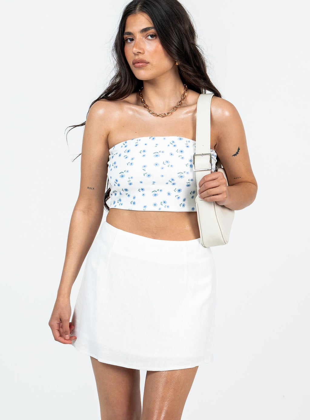 Selby Mini Skirt White Petite