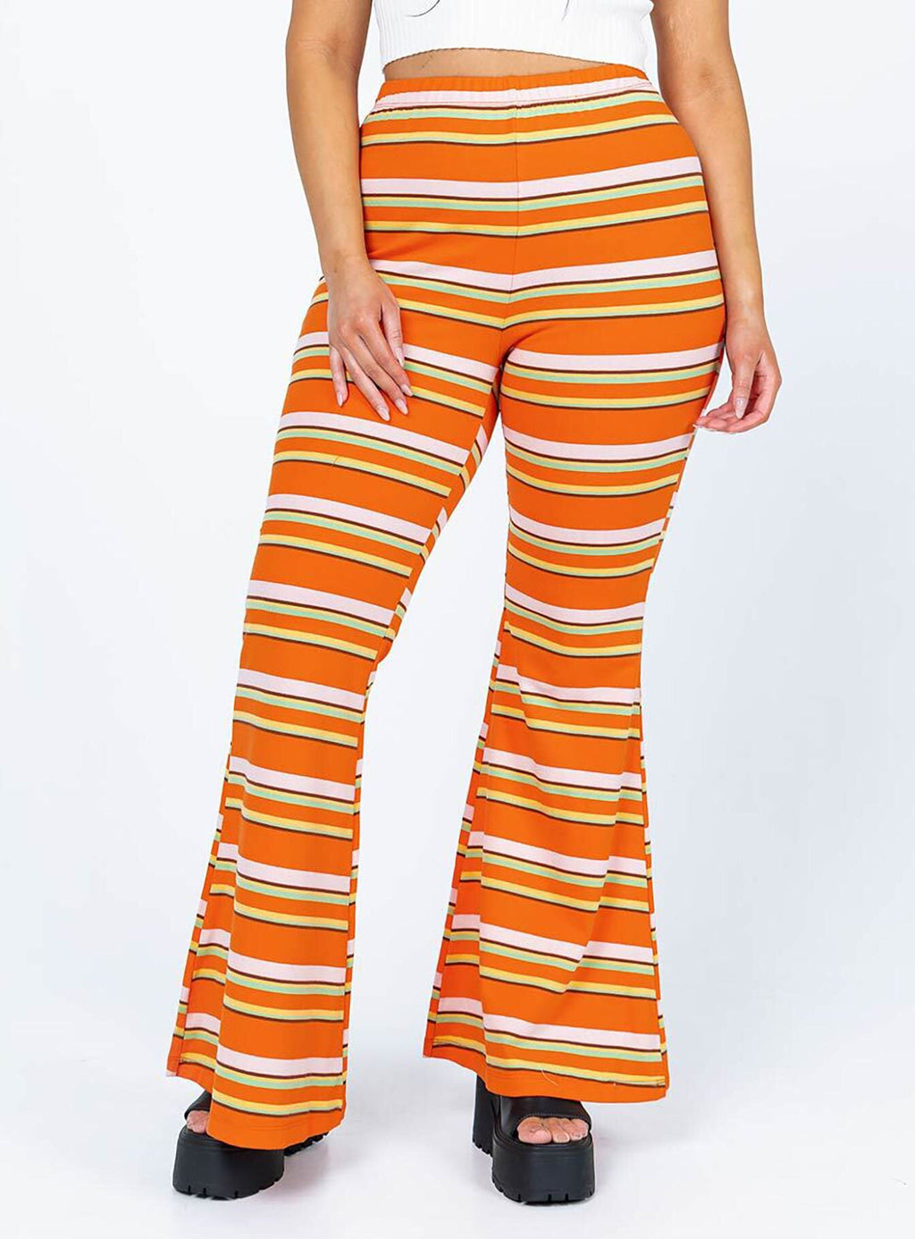 Jackson Knit Pants Orange