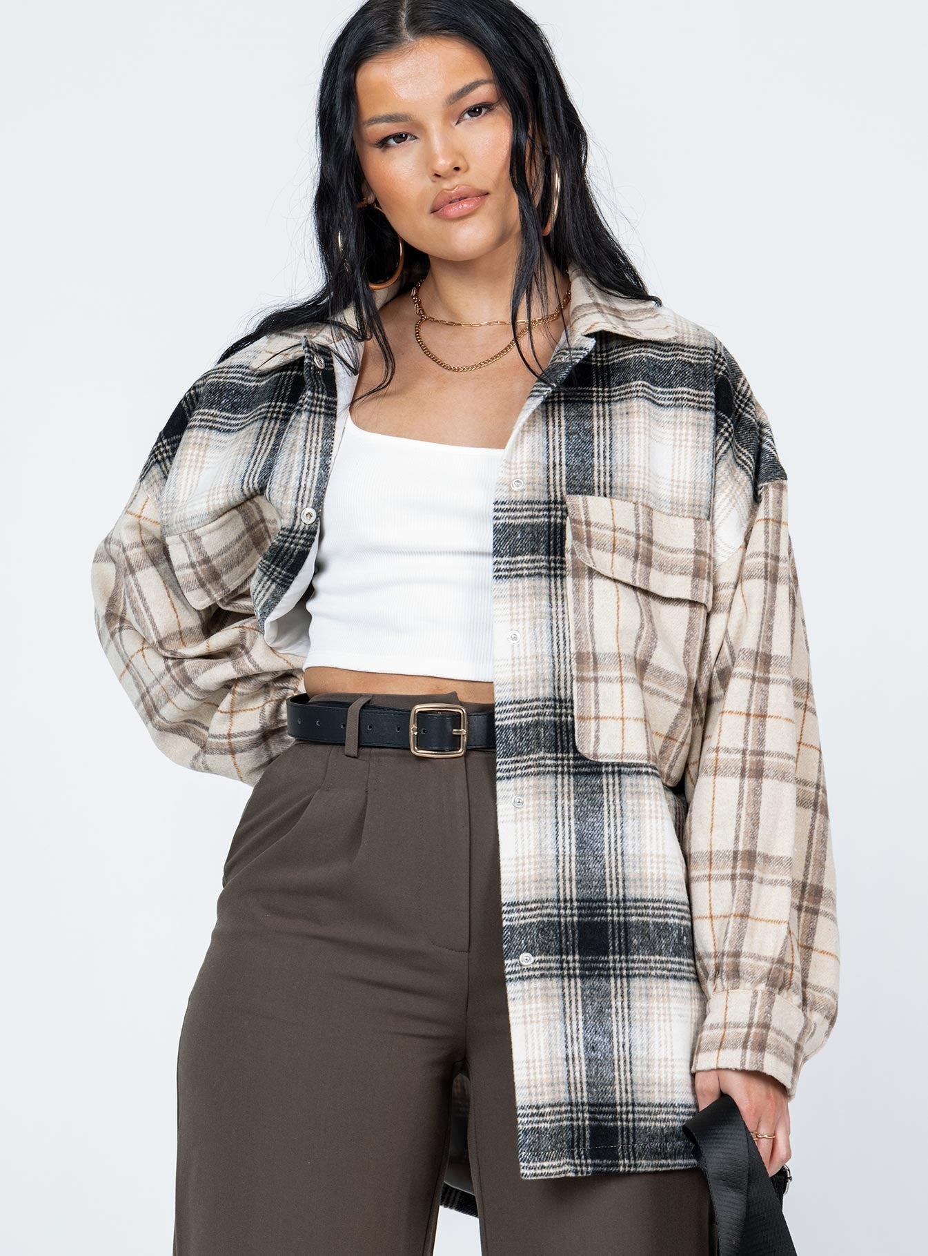 Myley Shirt Beige Multi