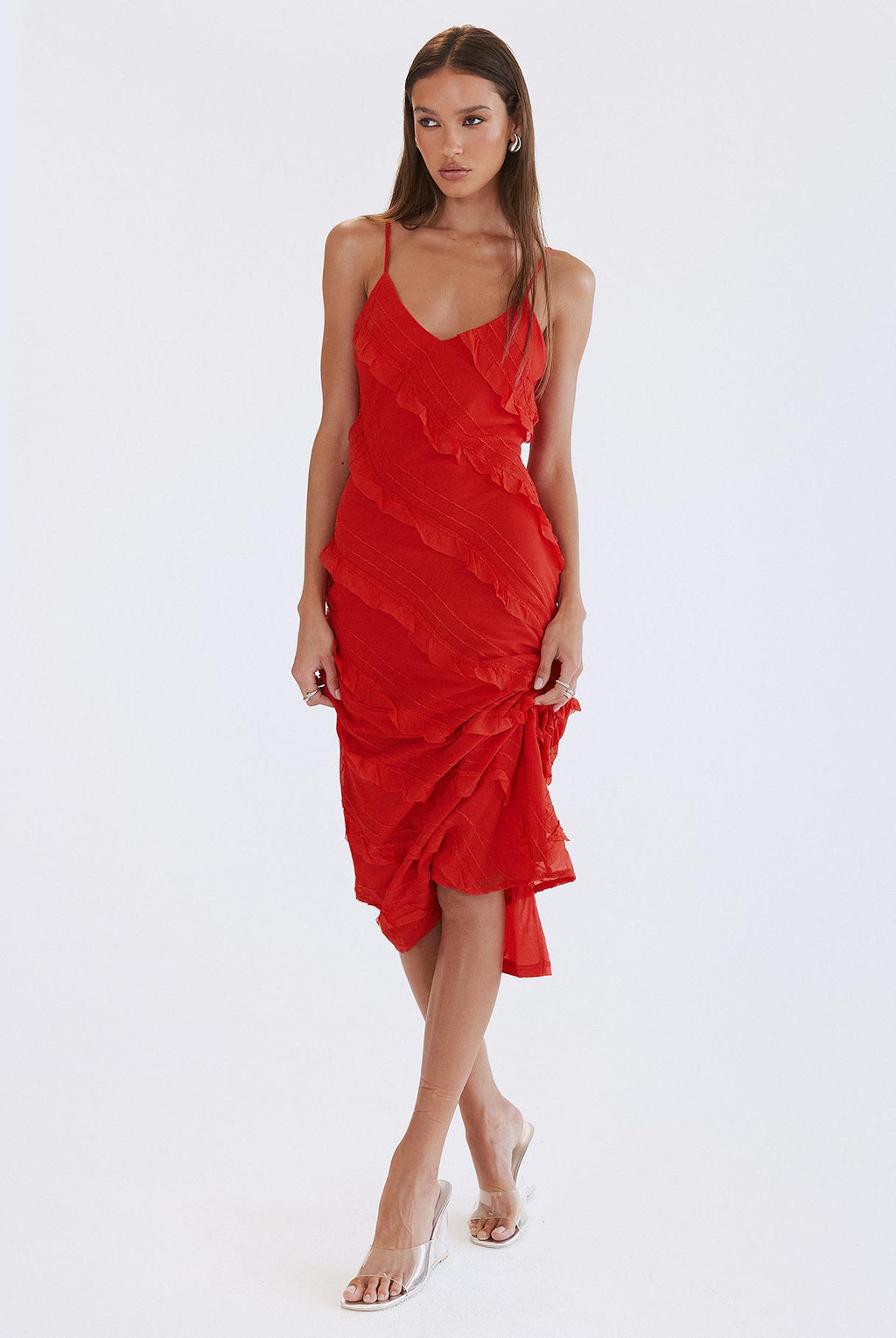 Lars Maxi Dress Red