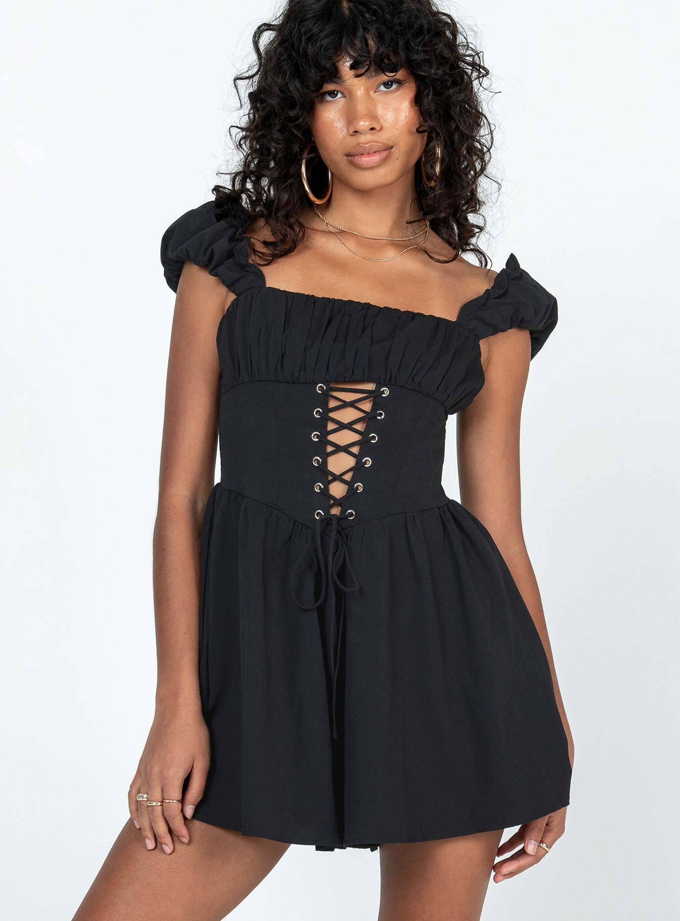 Shauna Romper Black