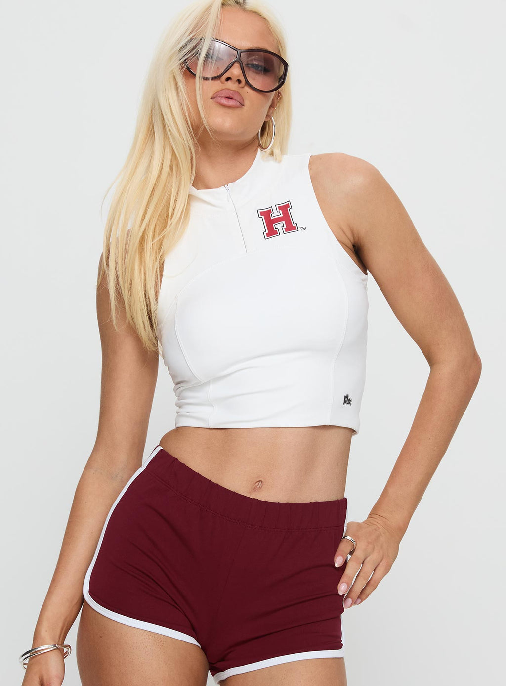 Harvard Belle Tank Top White