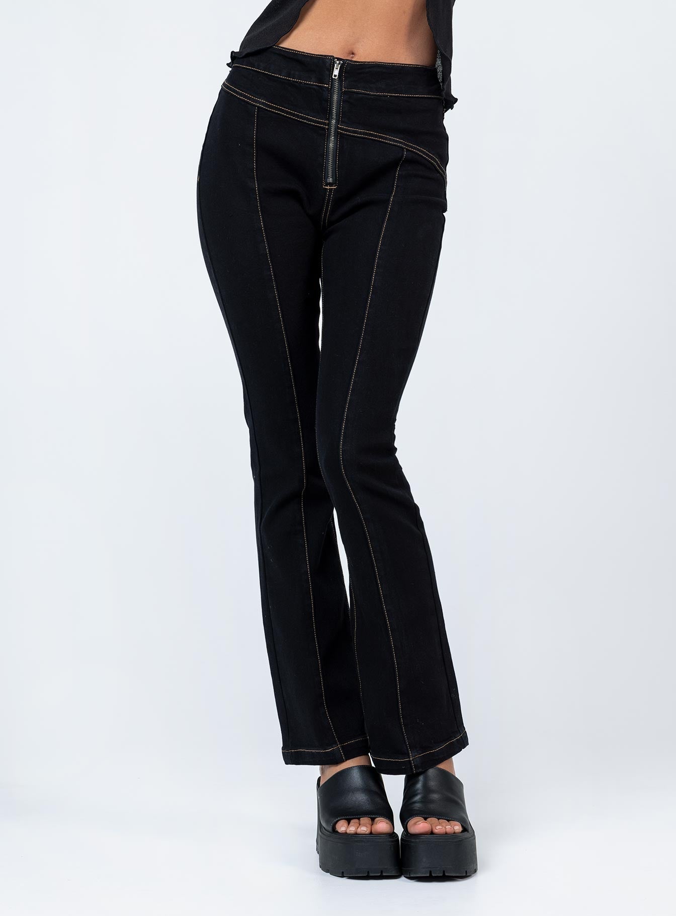 Zia Flare Pants Black