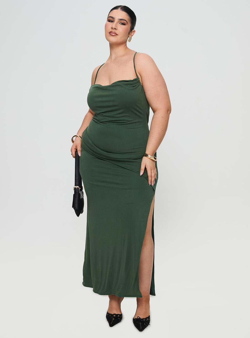 Marchesi Maxi Dress Green Curve