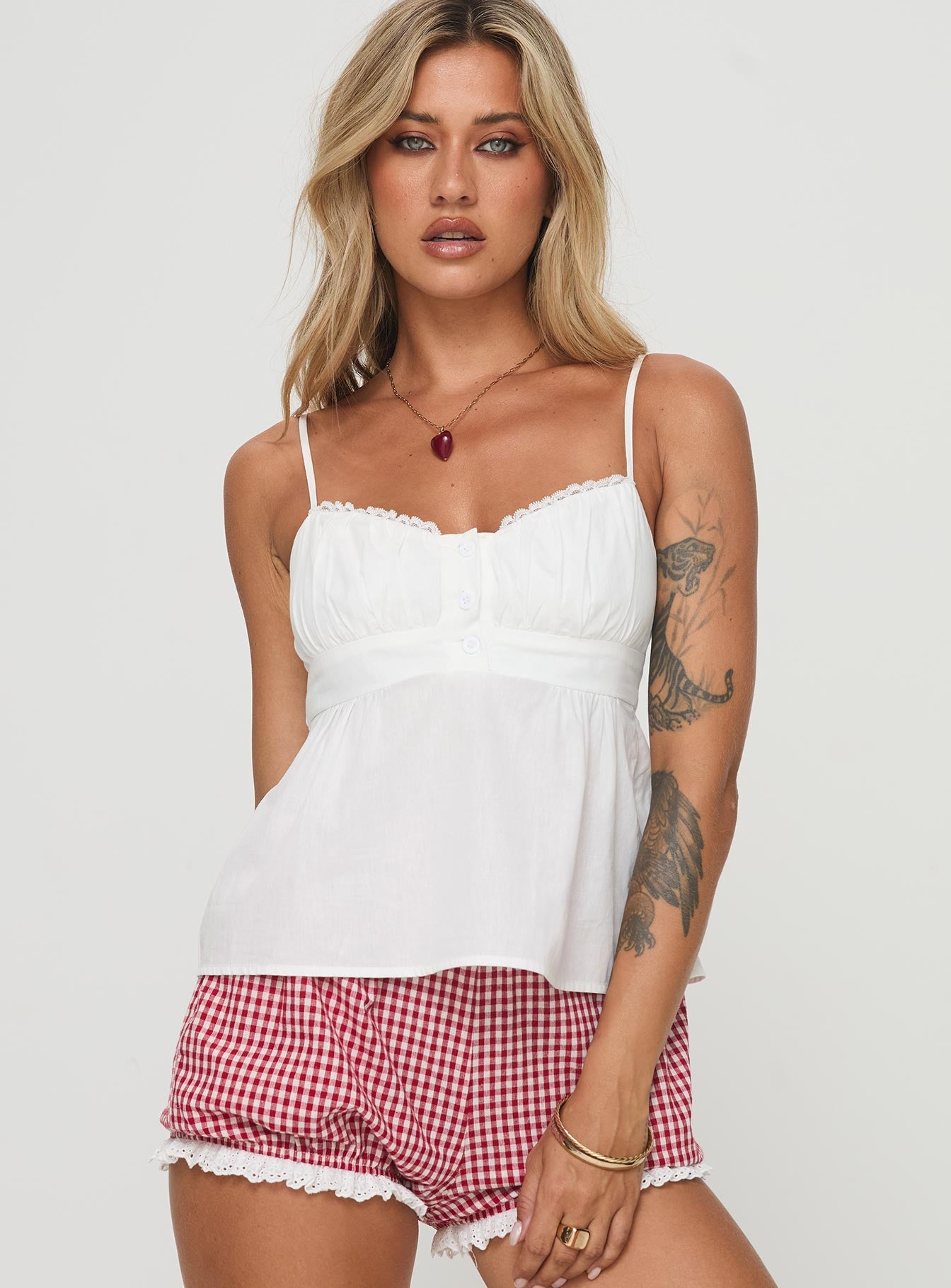 Caspia Top White