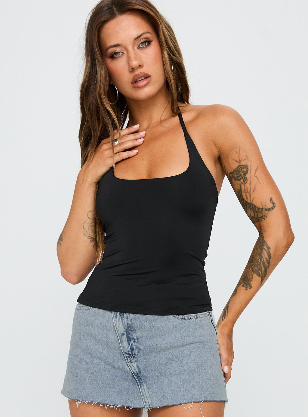 Ezekiel Nylon Top Black