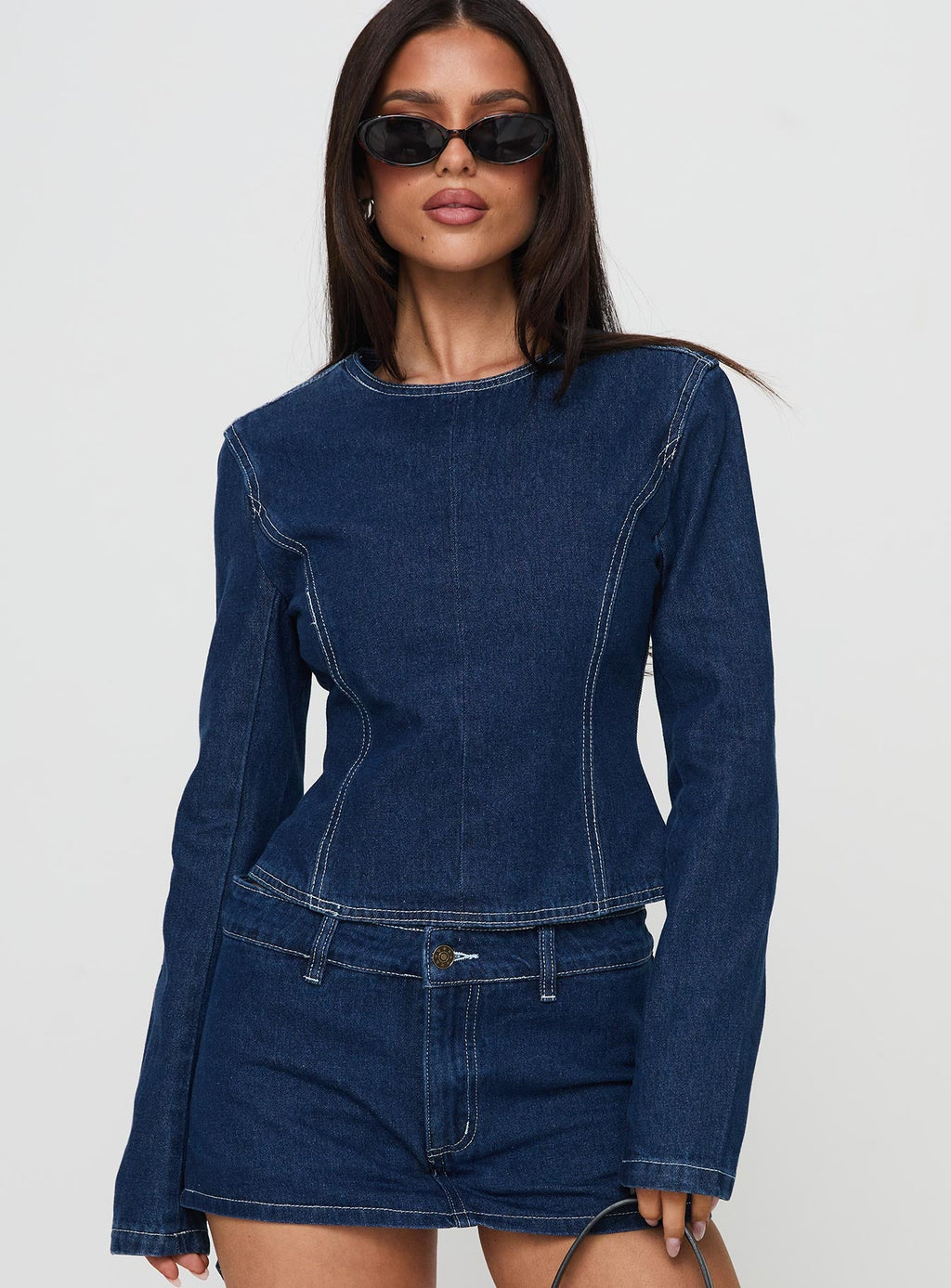 Countryside Long Sleeve Top Denim