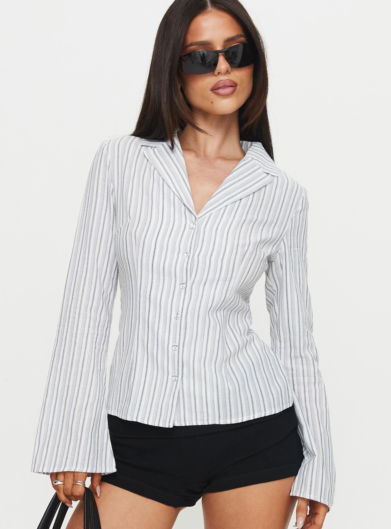 Myers Stripe Top White