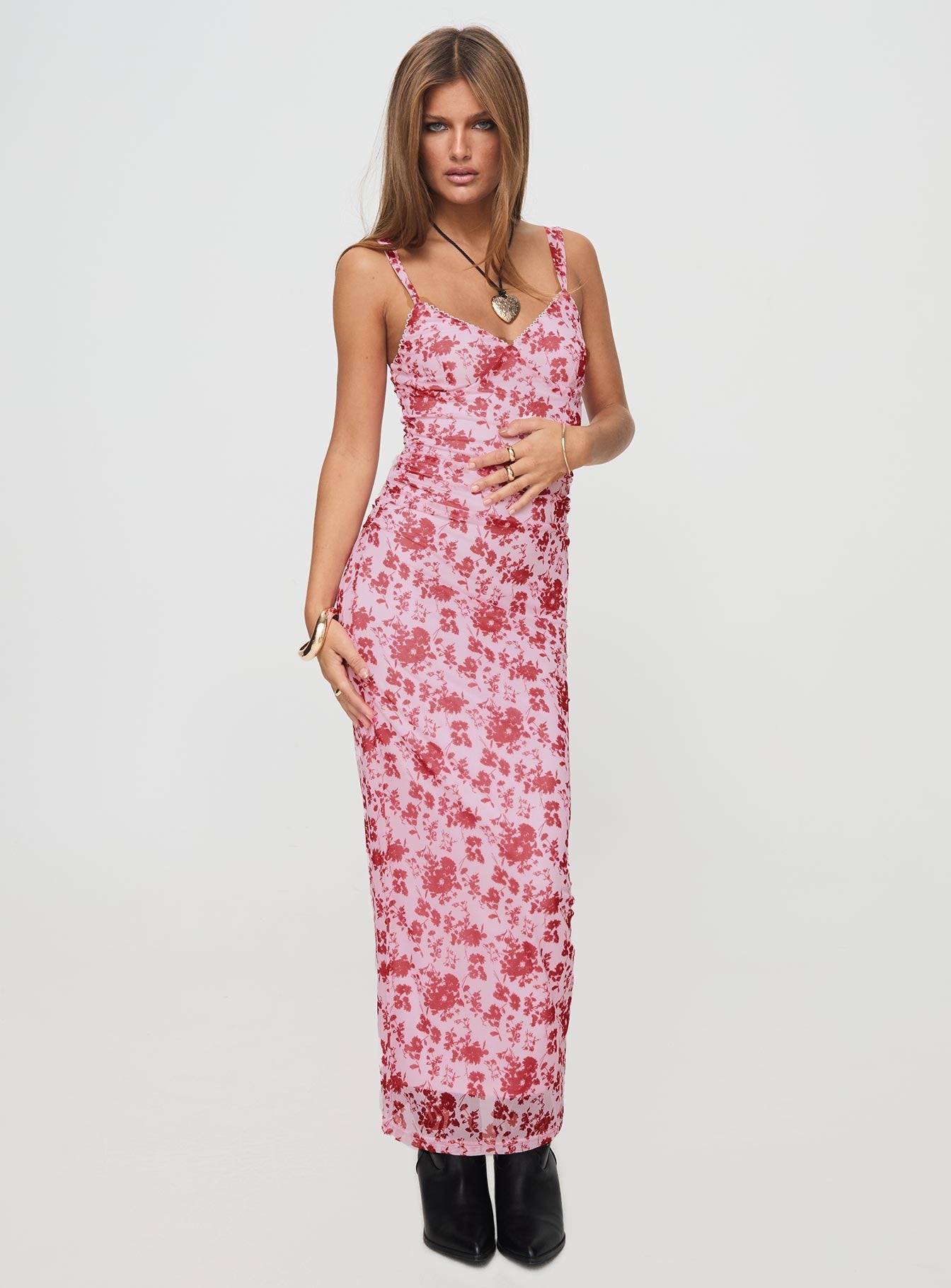 Cotter Maxi Dress Pink / Floral
