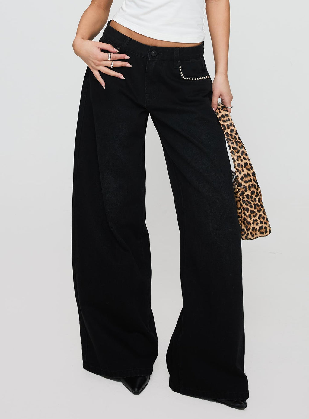 Pearlisle Baggy Jeans Black