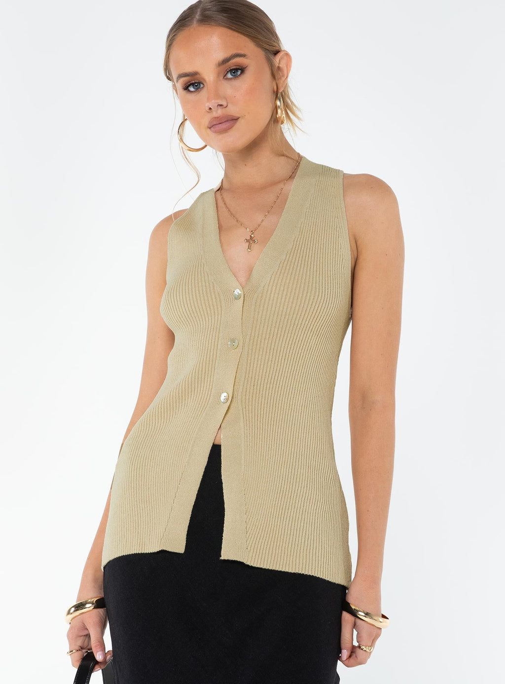 Careema Vest Top Ecru