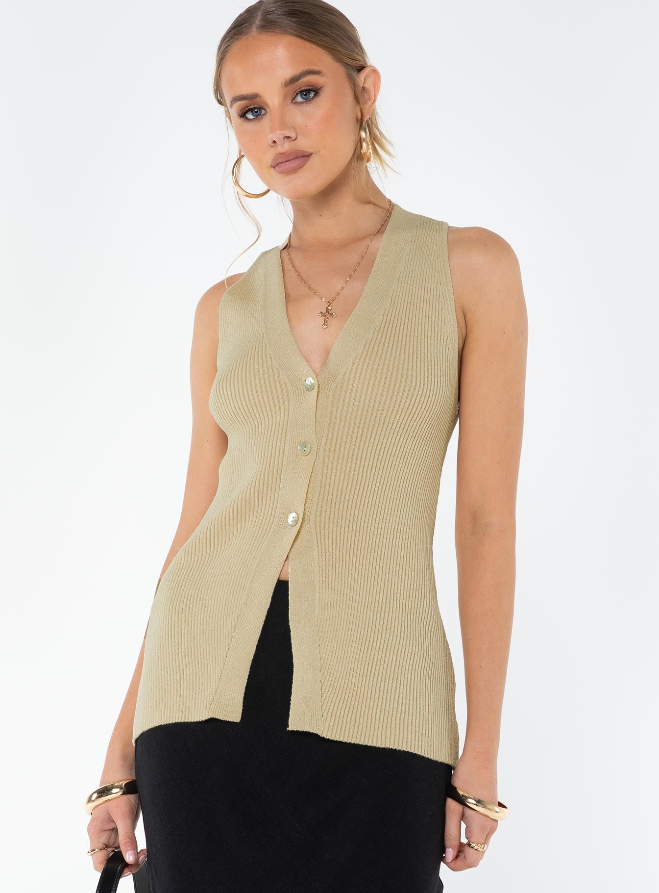 Careema Vest Top Ecru