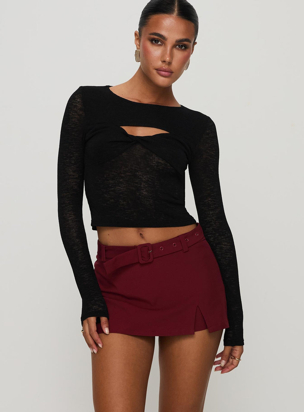 Volley Mini Skort Cherry Red Tall