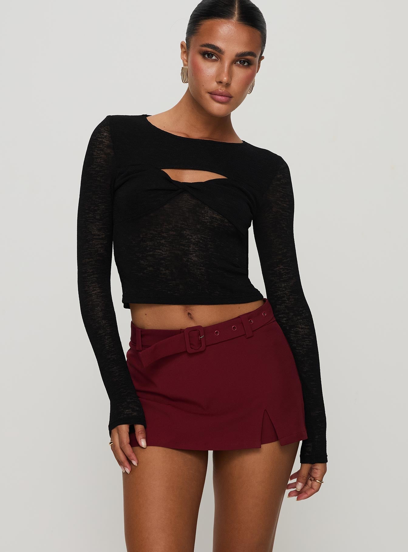 Volley Mini Skort Cherry Red Tall