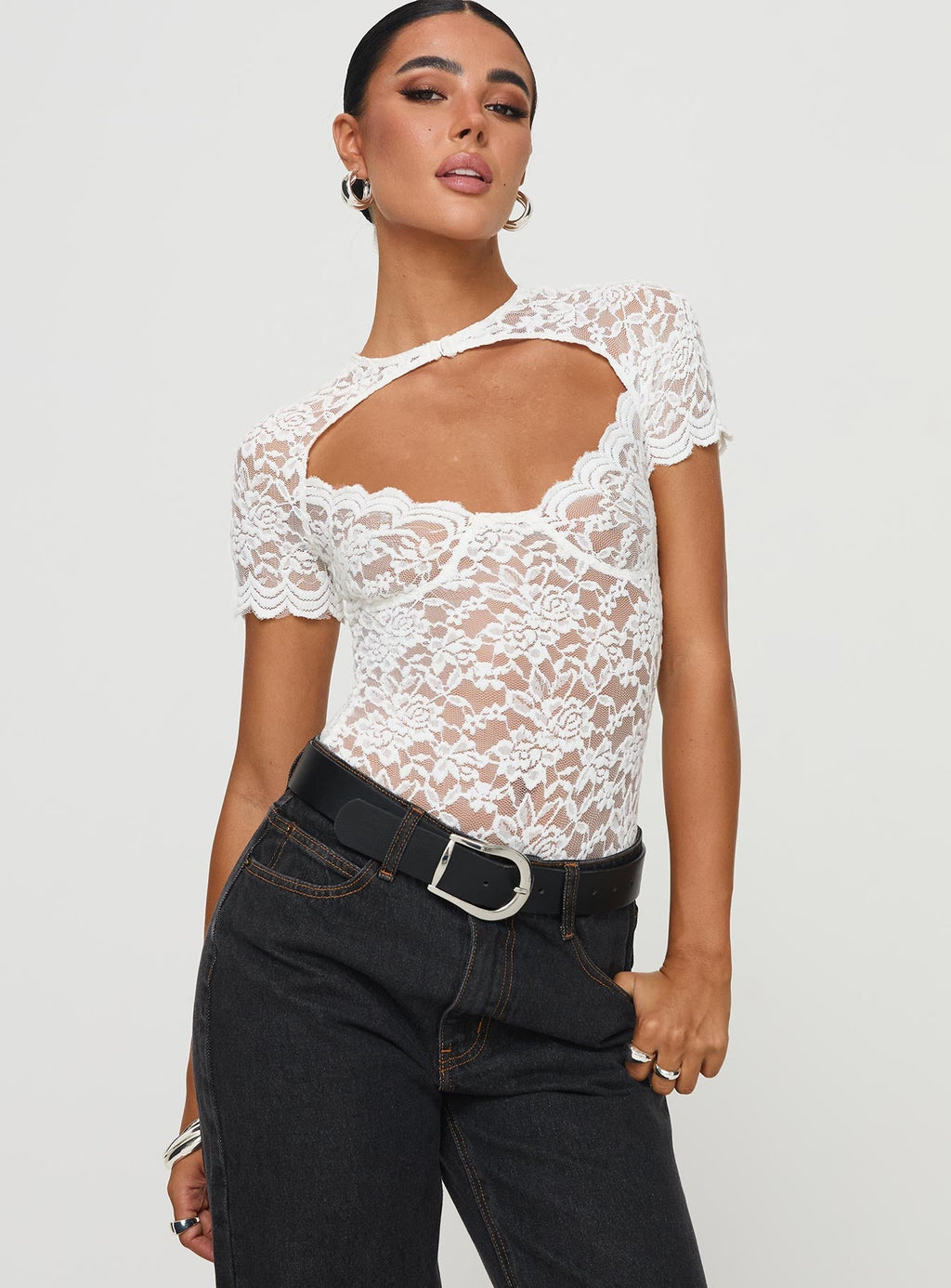 Giallo Bodysuit White