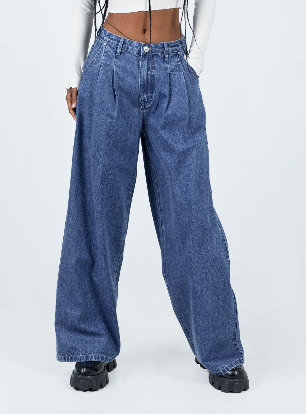 Bakali Wide Leg Jeans Dark Wash