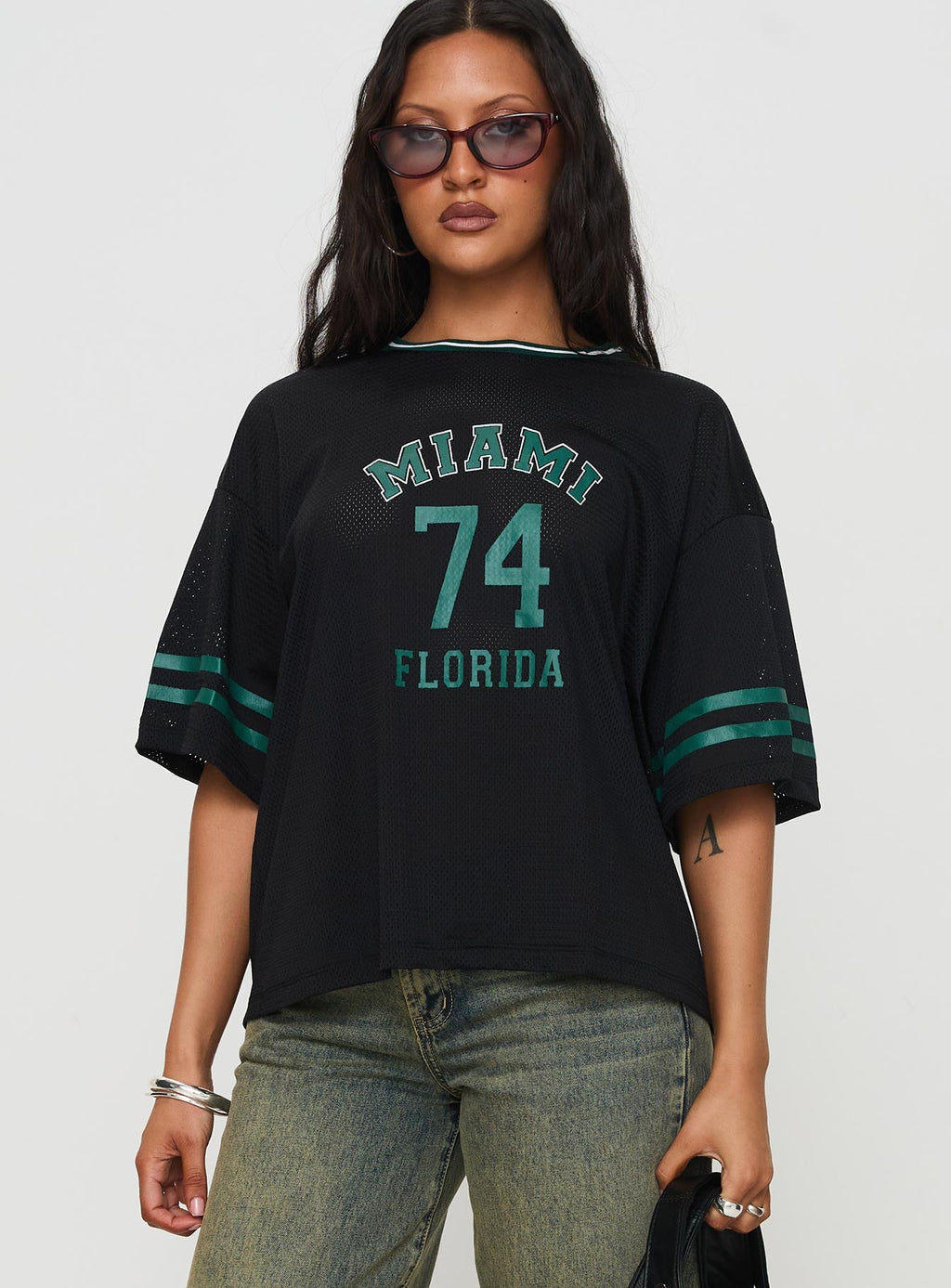 Miami 74 Top Black