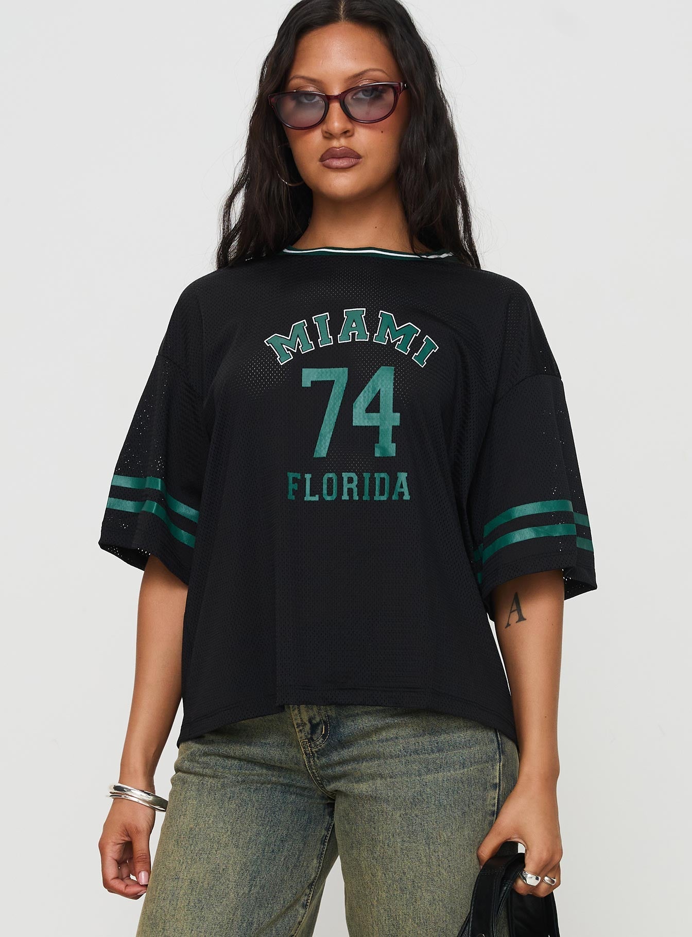 Miami 74 Top Black