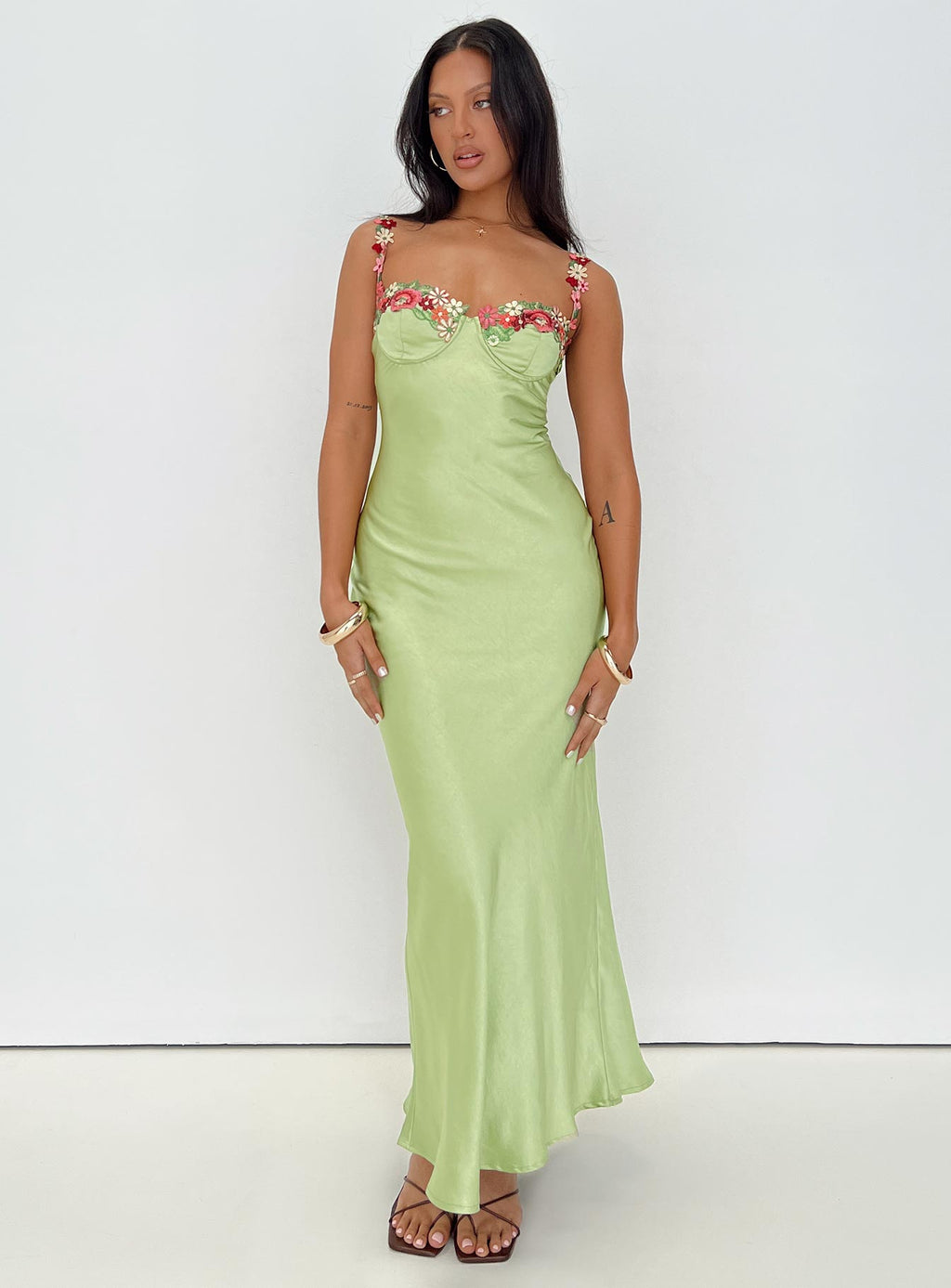 Kenzie Maxi Dress Green Lower Impact