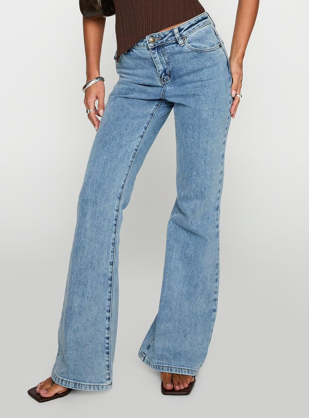 Magic Mirror Mid Rise Bootleg Jeans Ice Wash Tall