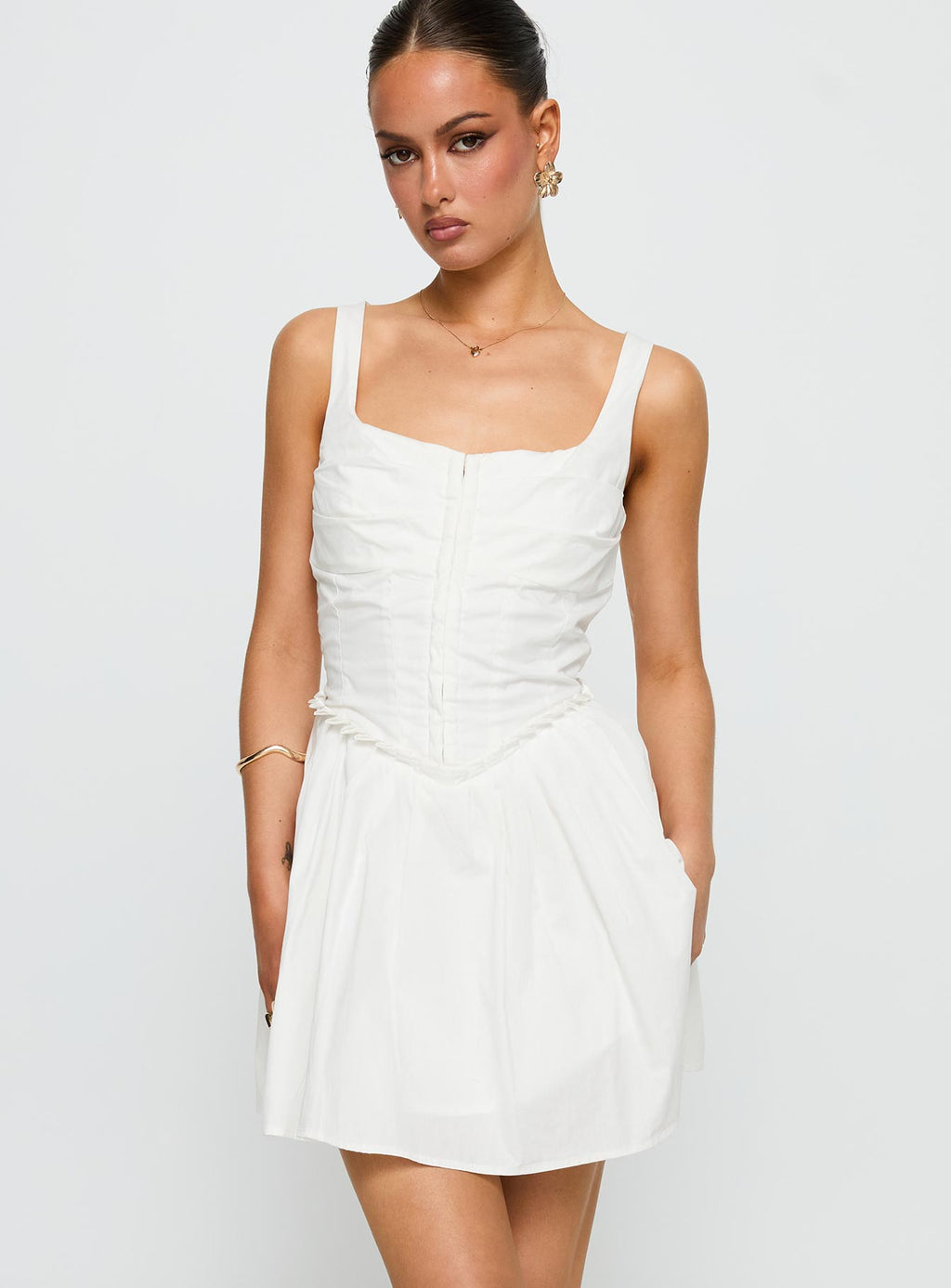 Wild Ideas Mini Dress White