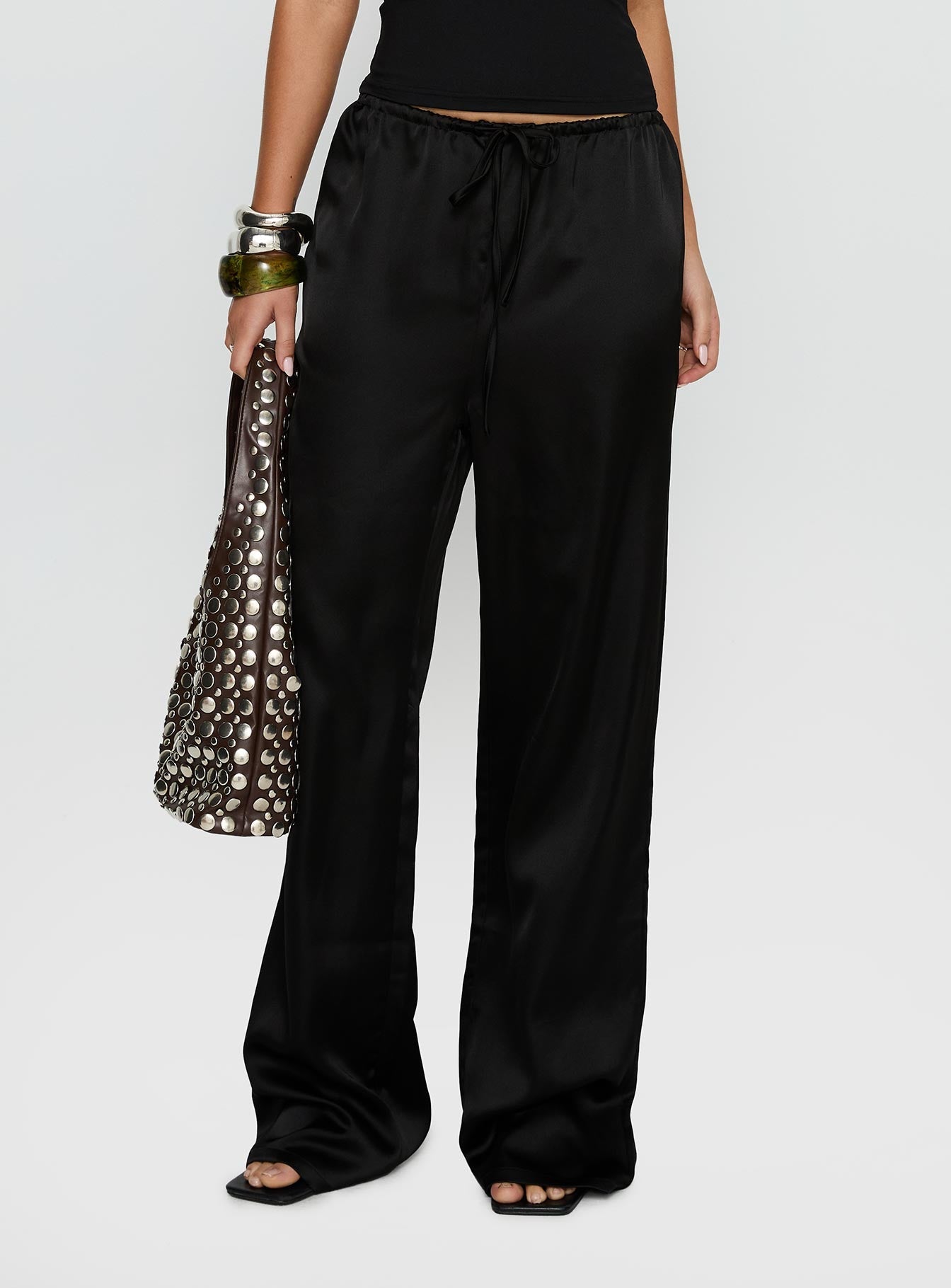 Soulstar Satin Pants Black