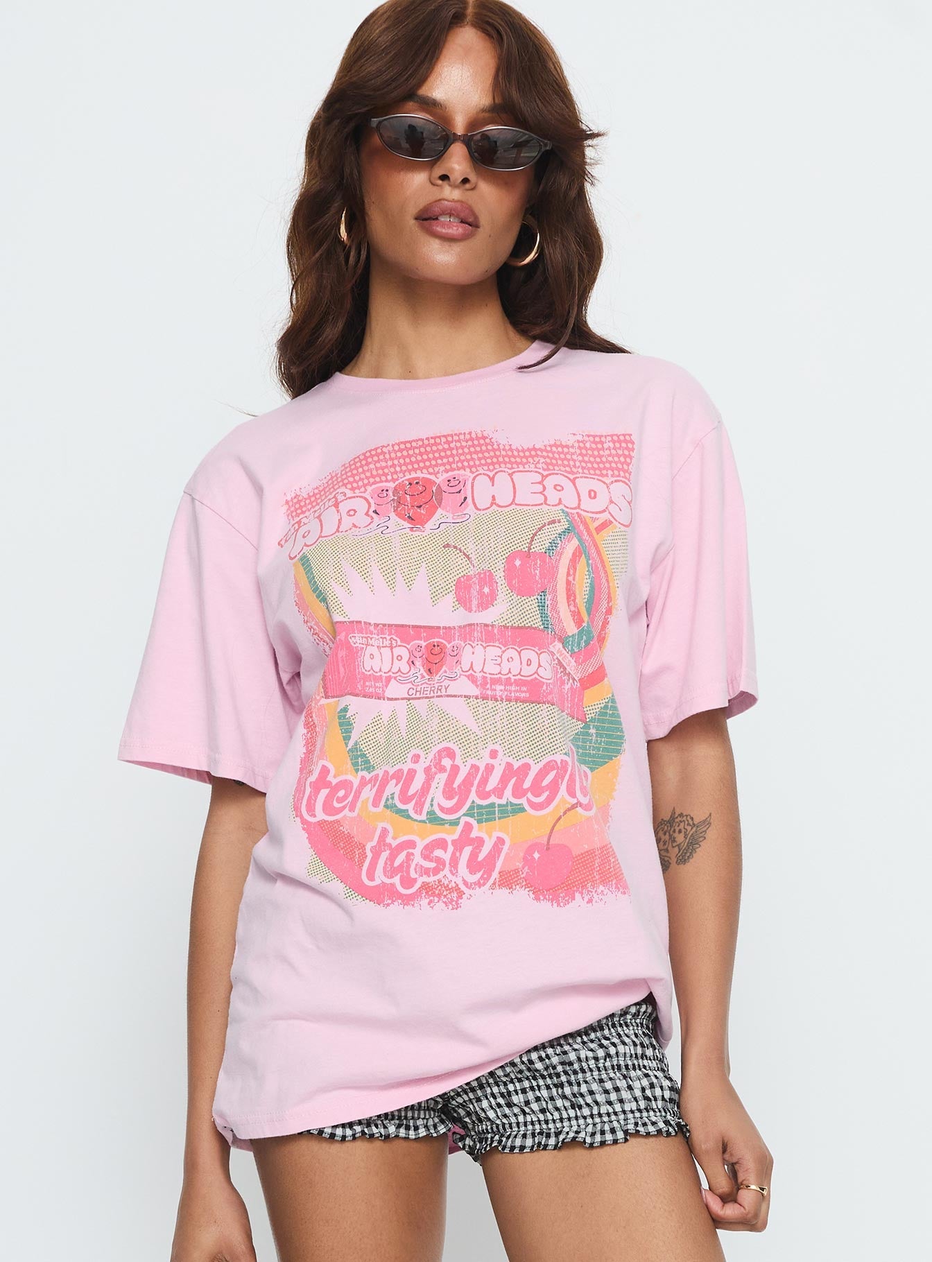 Airheads Oversized Graphic Tee Pink